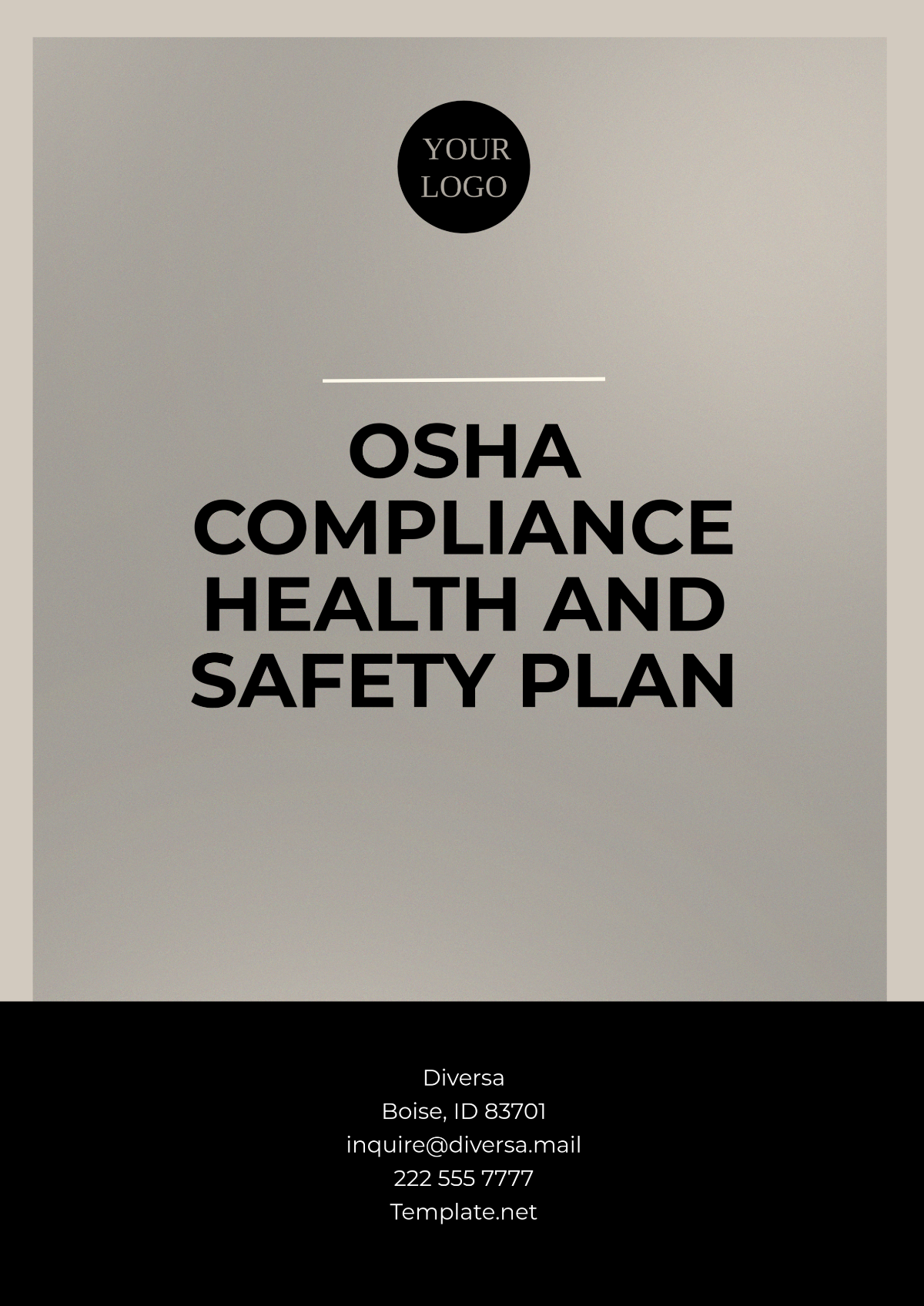 OSHA Compliance Health and  Safety Plan Template - Edit Online & Download