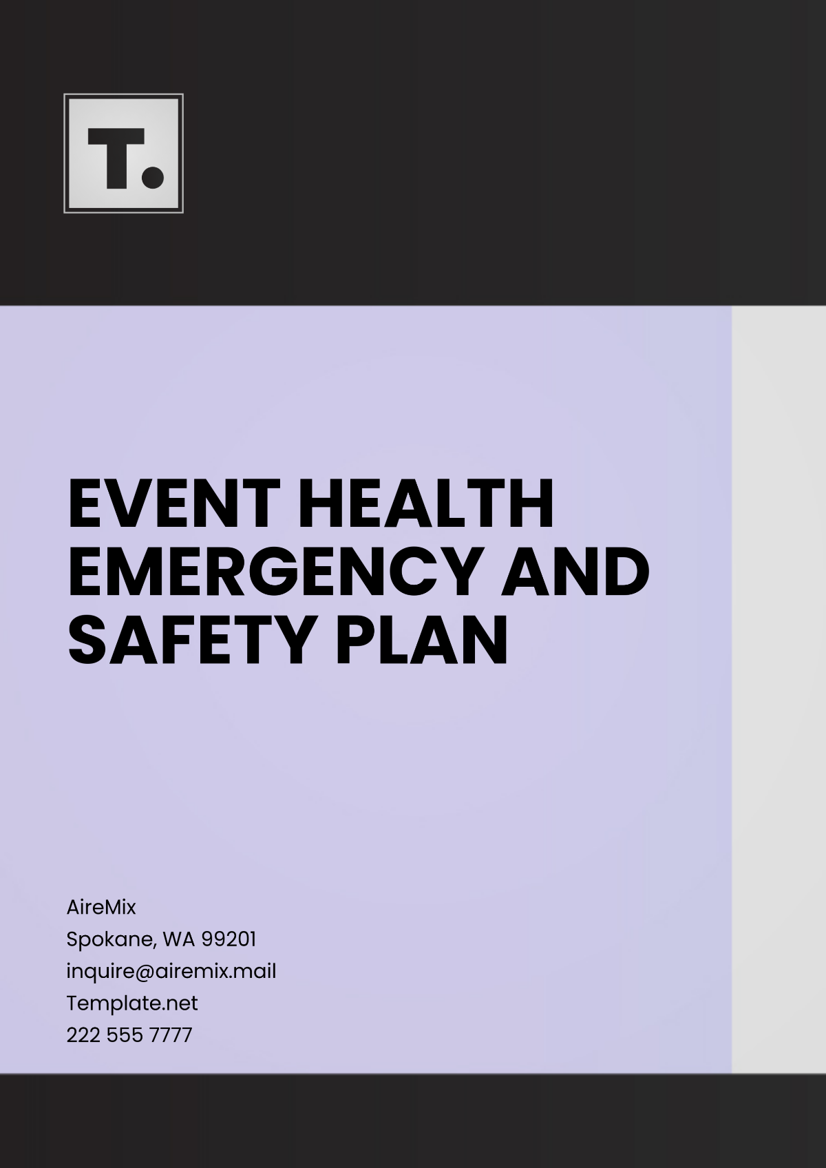 Event Health Emergency and Safety Plan Template - Edit Online & Download