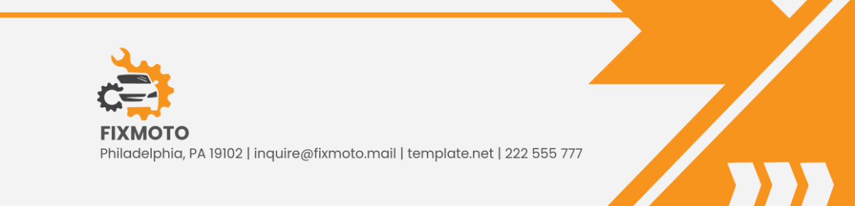 Auto Repair Service Header Template - Edit Online & Download