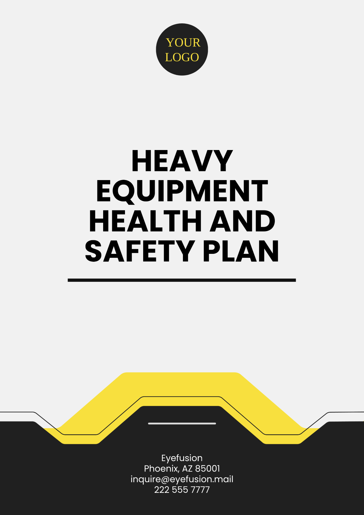 Heavy Equipment Healthy and  Safety Plan Template - Edit Online & Download