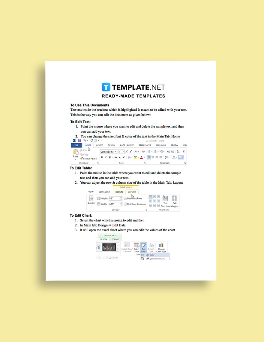 Real Estate Evaluation Form Template