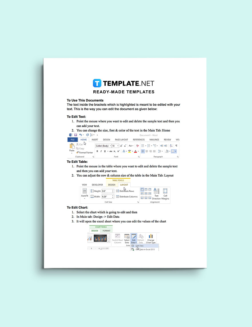 Real Estate Listing Form Template