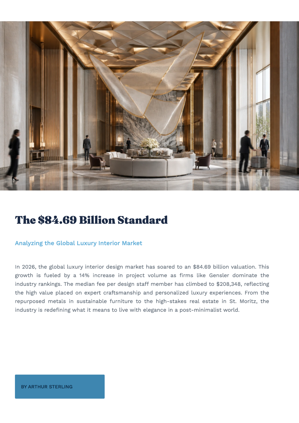Free Interior Design Magazine Template to Edit Online
