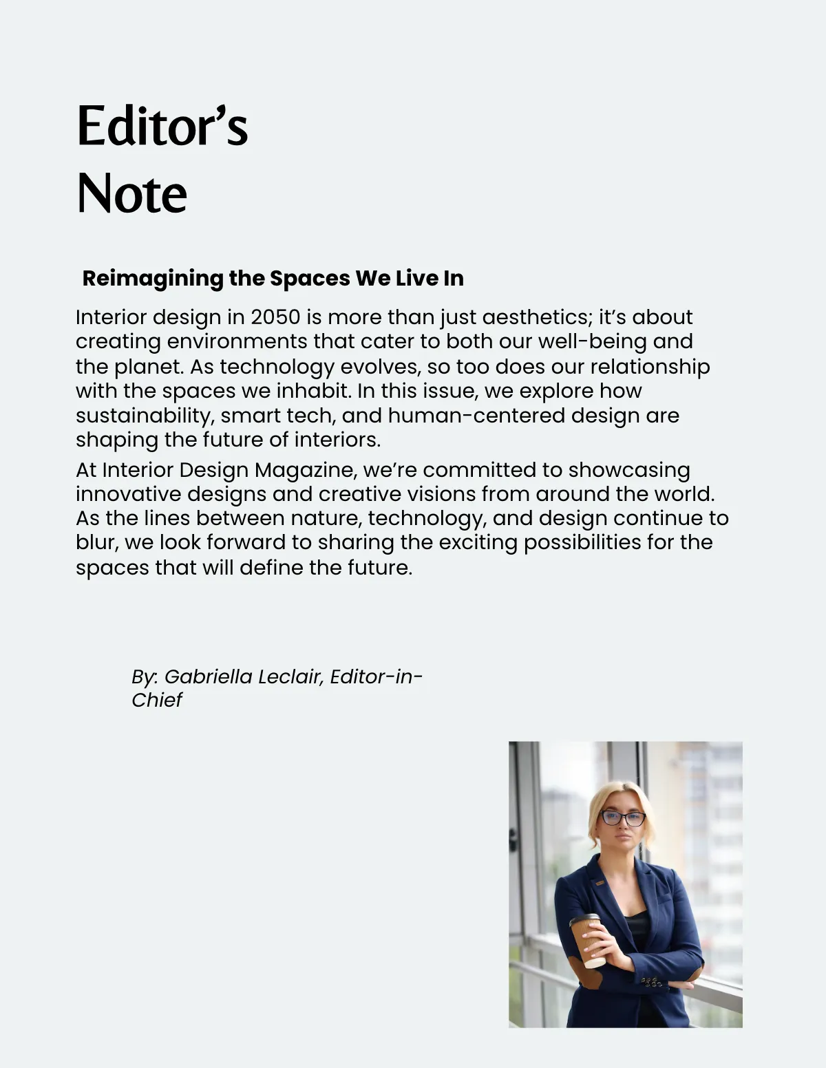 Free Interior Design Magazine Template to Edit Online
