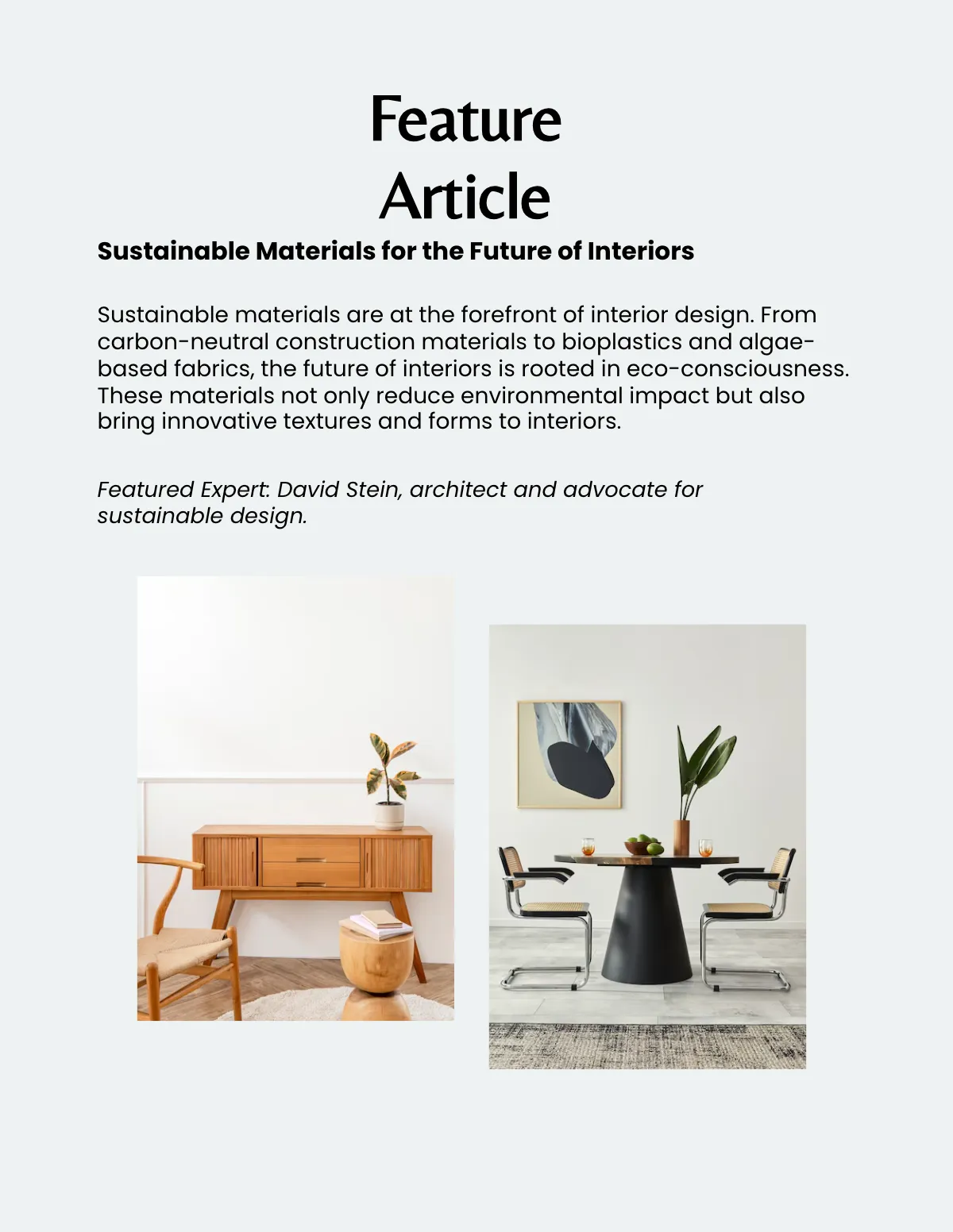 Free Interior Design Magazine Template to Edit Online