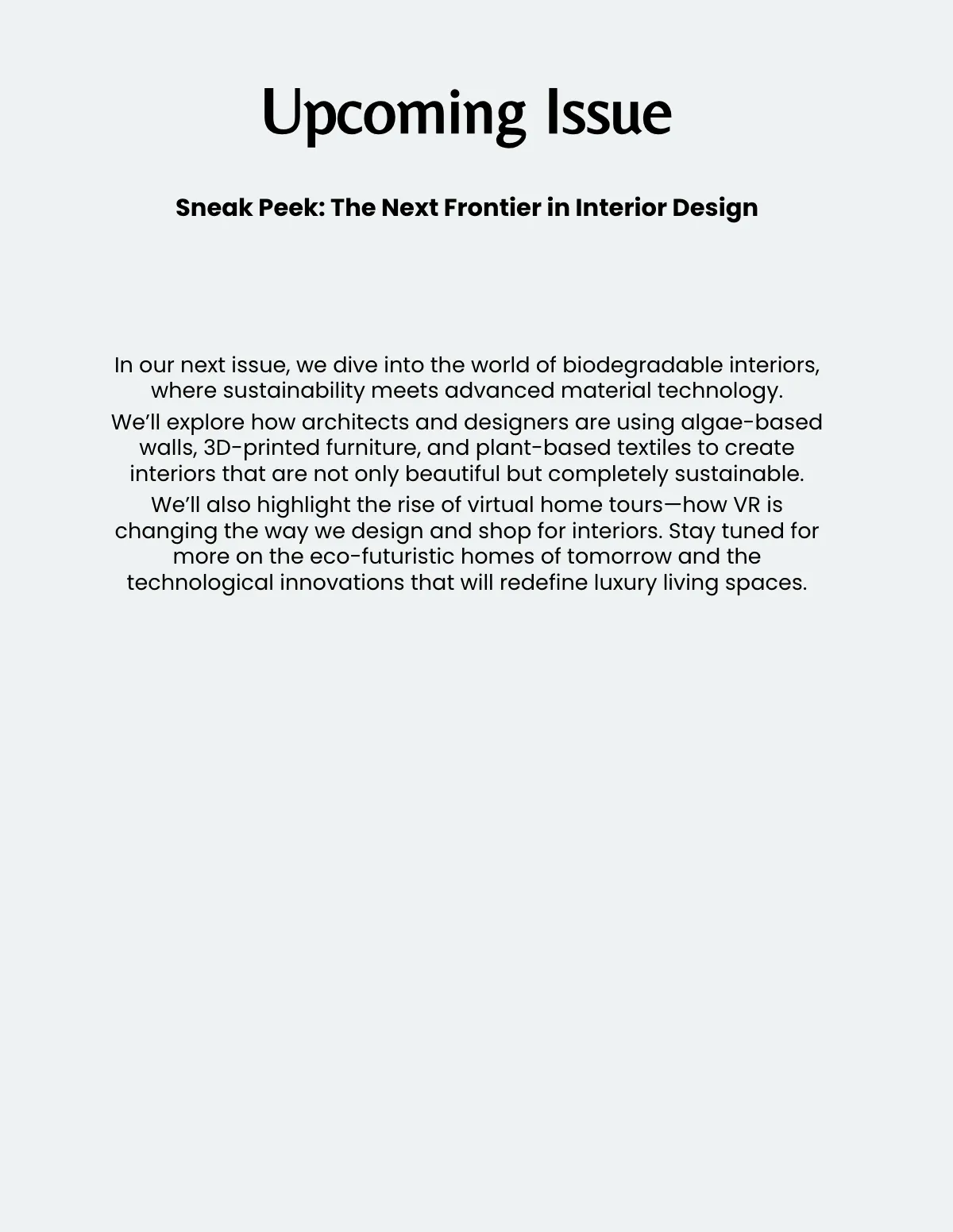 Free Interior Design Magazine Template to Edit Online