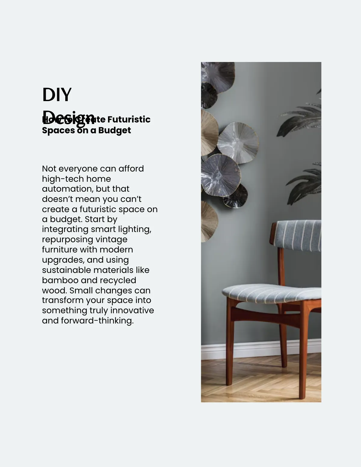 Free Interior Design Magazine Template to Edit Online