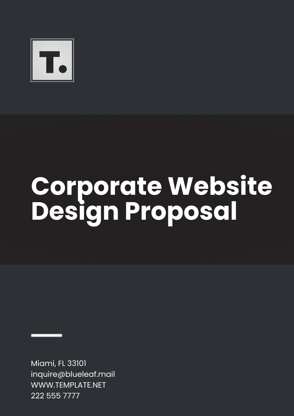 Corporate Website Design Proposal Template - Edit Online & Download