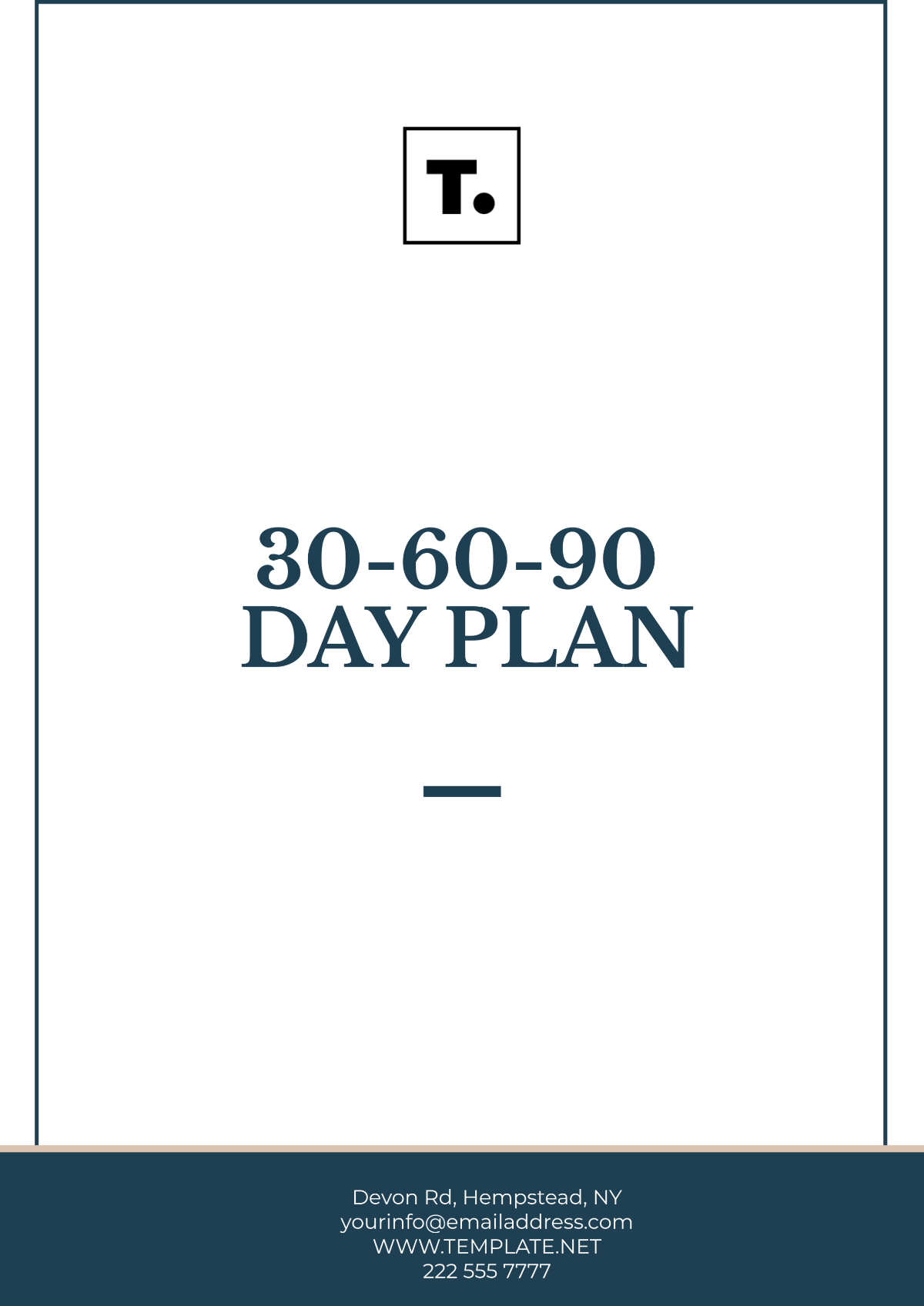 30- 60- 90- Day Plan Template - Edit Online & Download