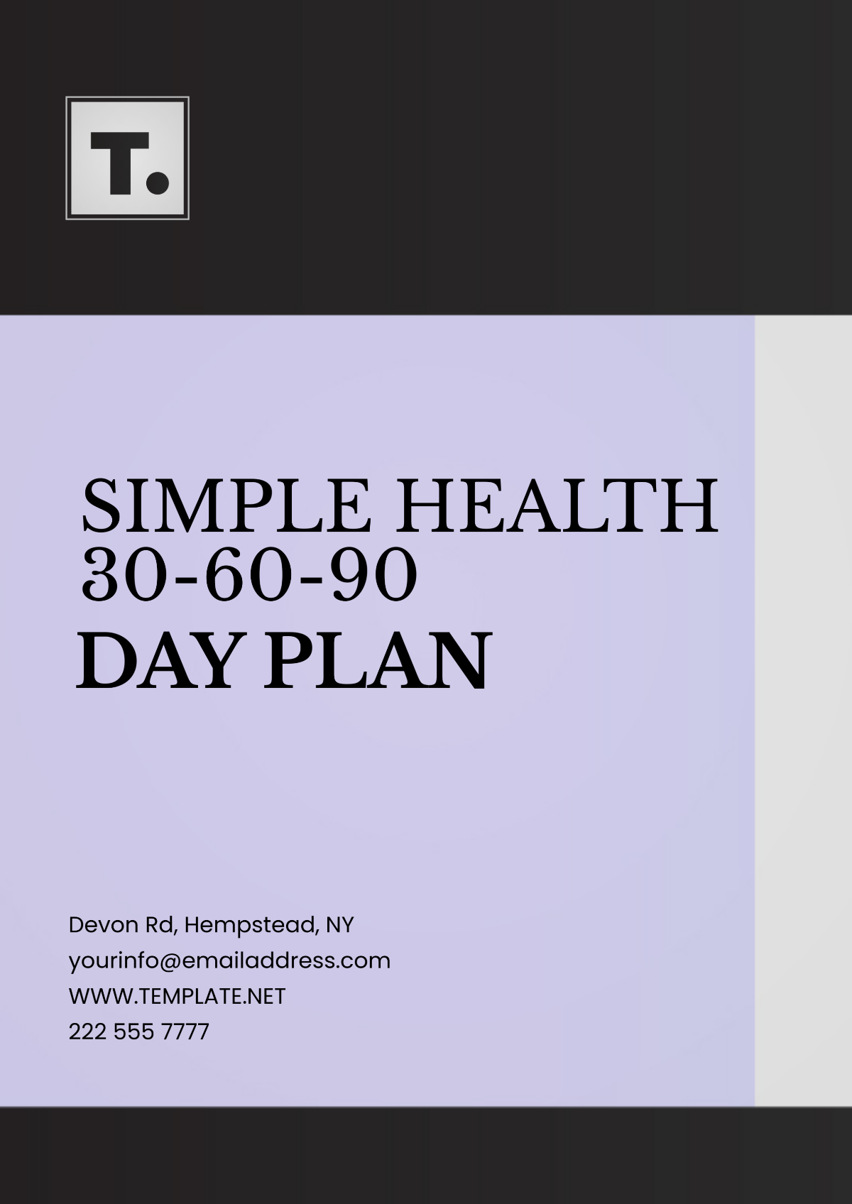 Simple Healthcare 30-60-90-Day Plan Template - Edit Online & Download