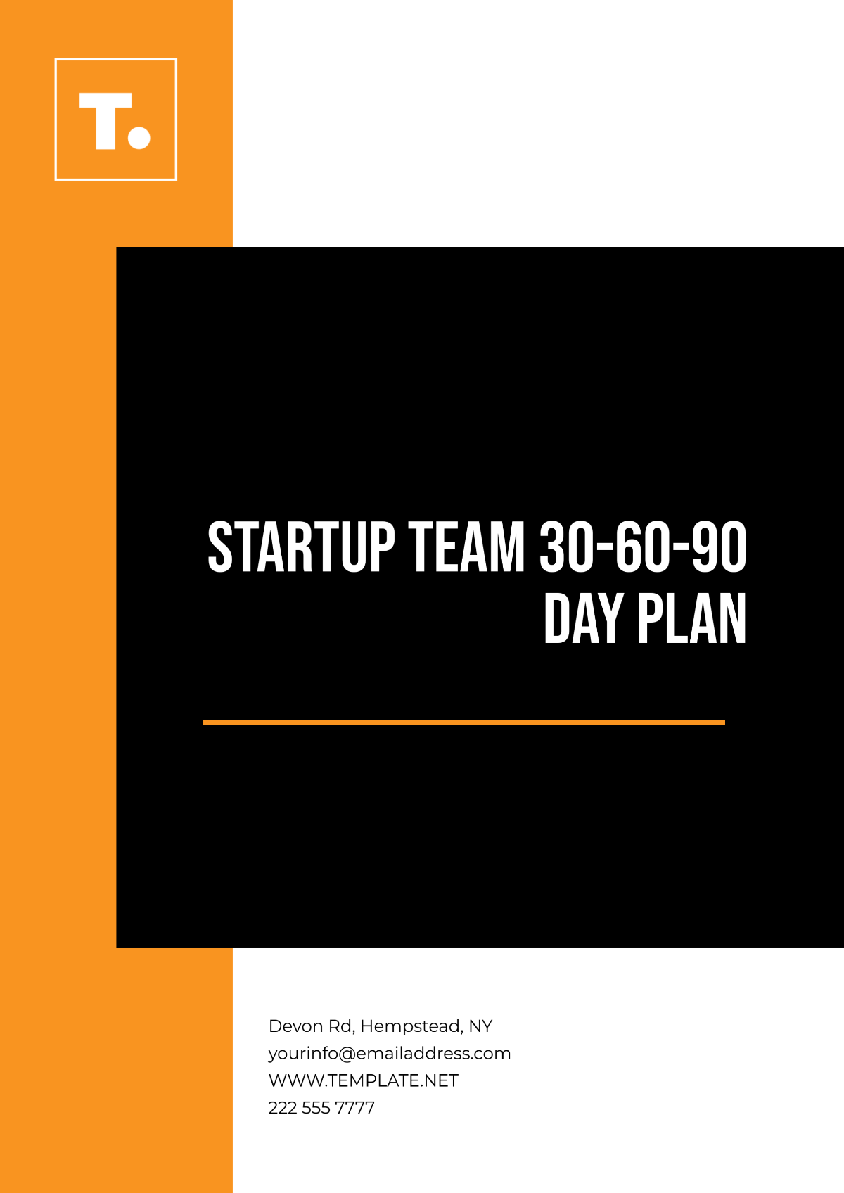 Startup Team 30-60-90-Day Plan Template - Edit Online & Download