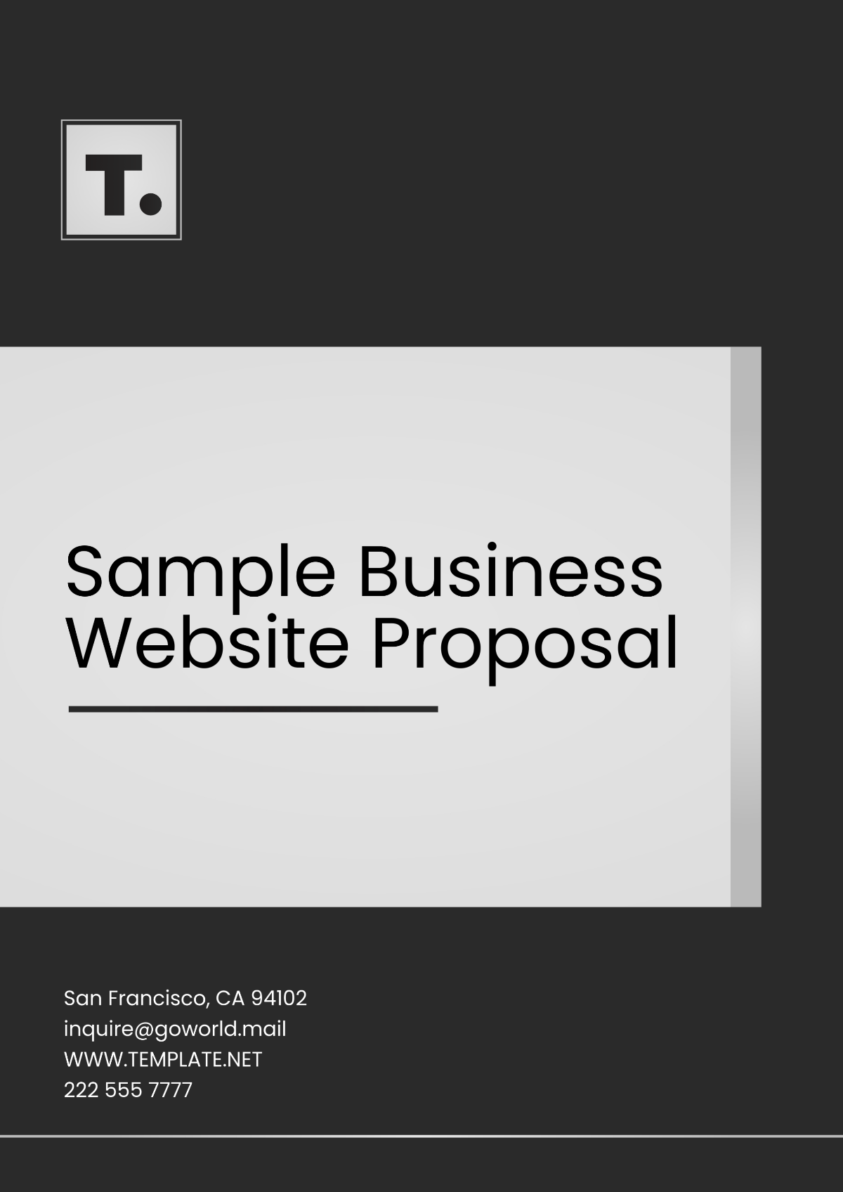 Sample Business Website Proposal Template - Edit Online & Download