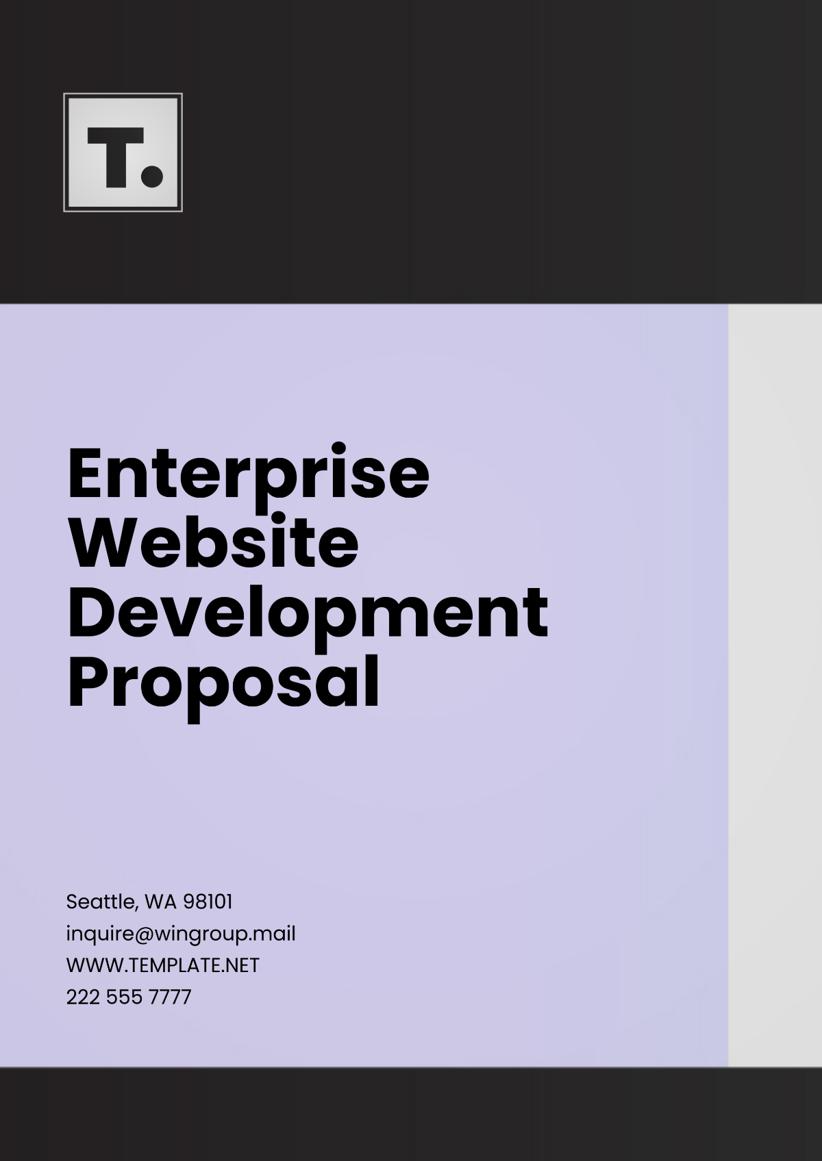 Enterprise Website Development Proposal Template - Edit Online & Download