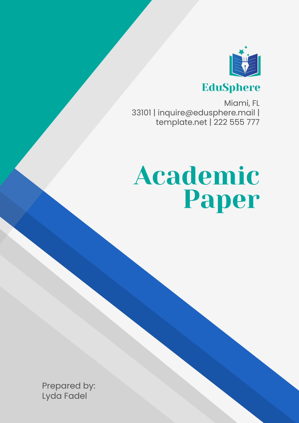 Academic Paper Template - Edit Online & Download