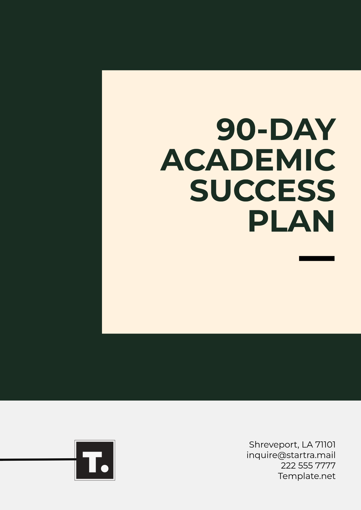 90-Day Academic Success Outline Plan Template - Edit Online & Download