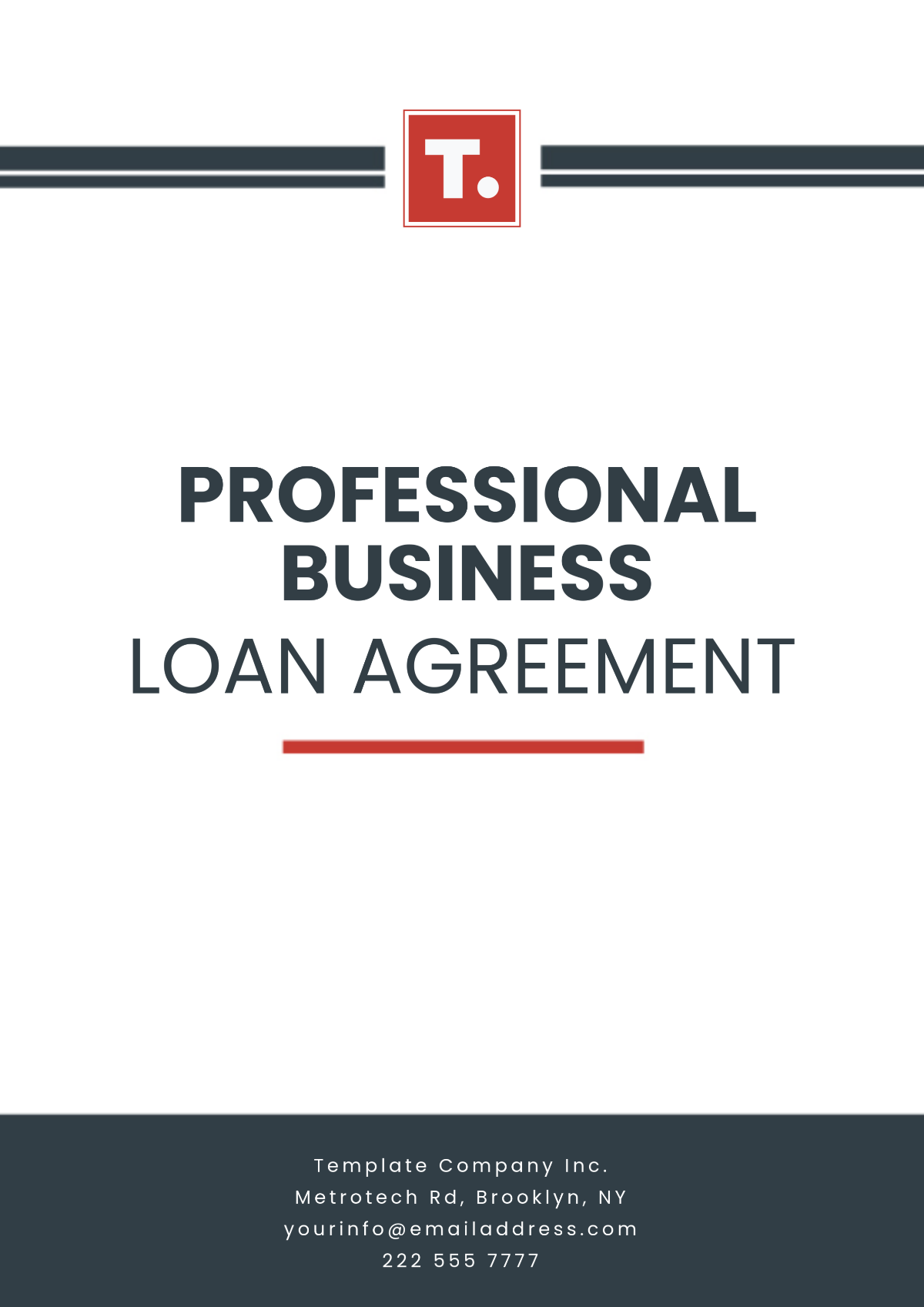 Professional Business Loan Agreement Template - Edit Online & Download