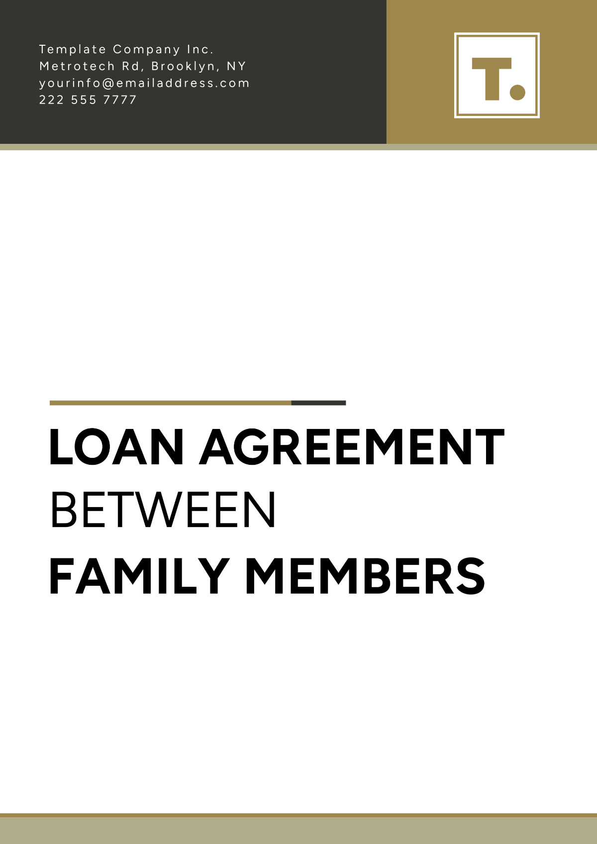 Loan Agreement Between Family Members Template - Edit Online & Download