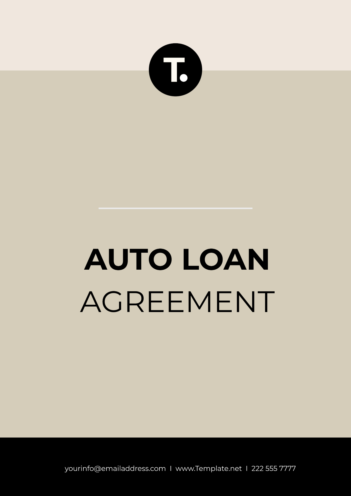 Auto Loan Agreement Template - Edit Online & Download