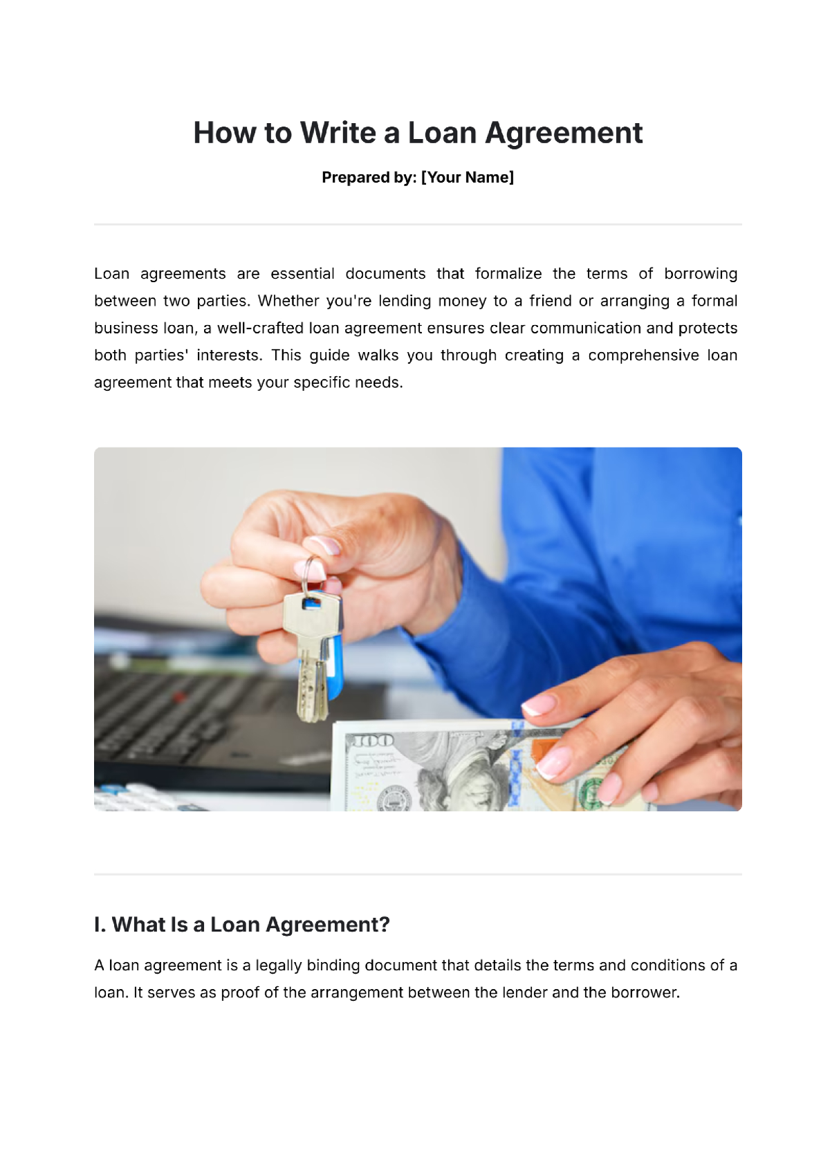 How to Write a Loan Agreement - Edit Online & Download