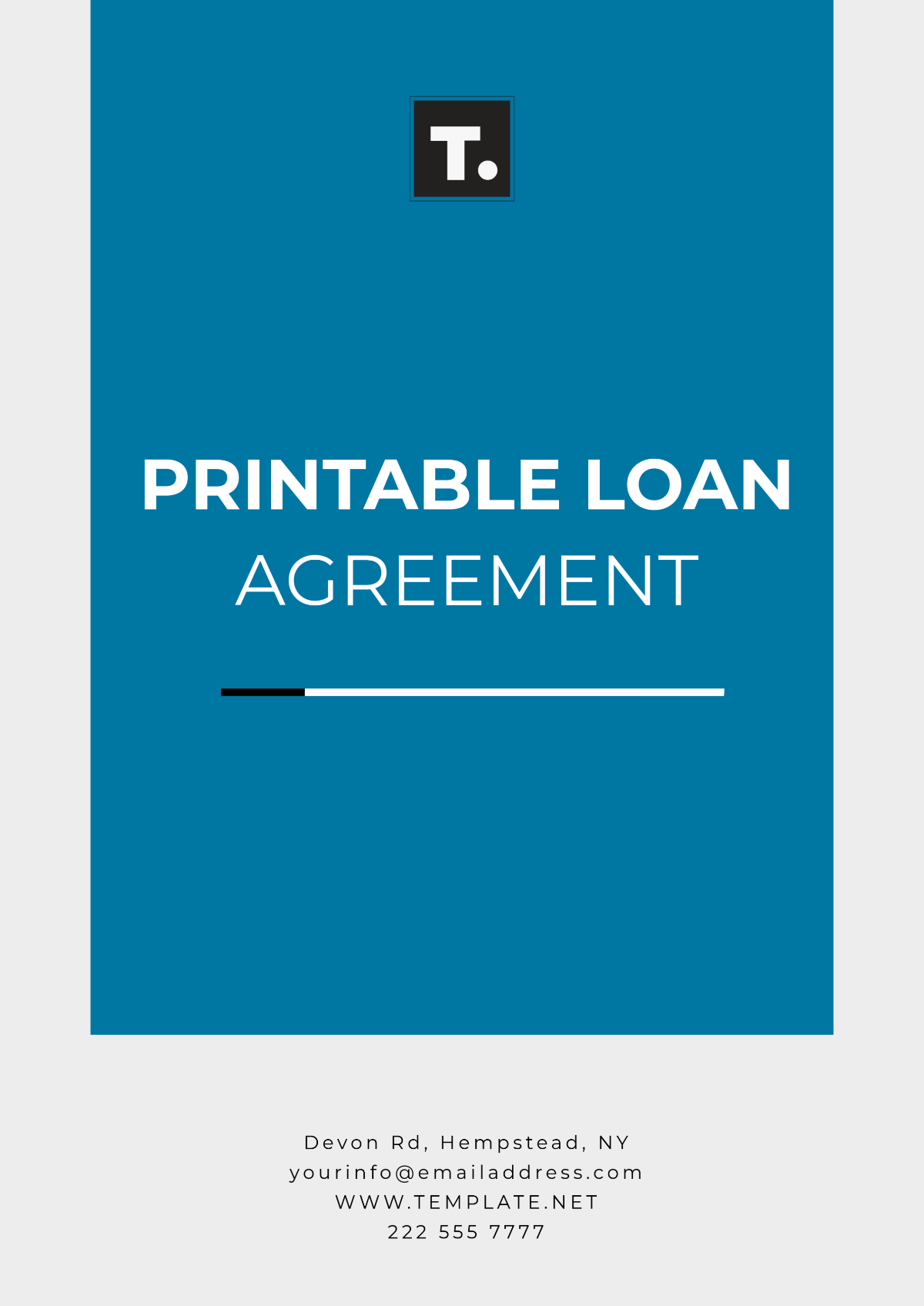 Printable Loan Agreement Template - Edit Online & Download