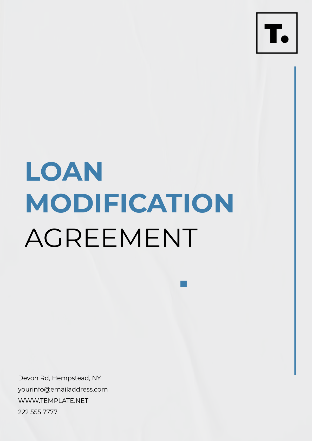 Loan Modification Agreement Template - Edit Online & Download