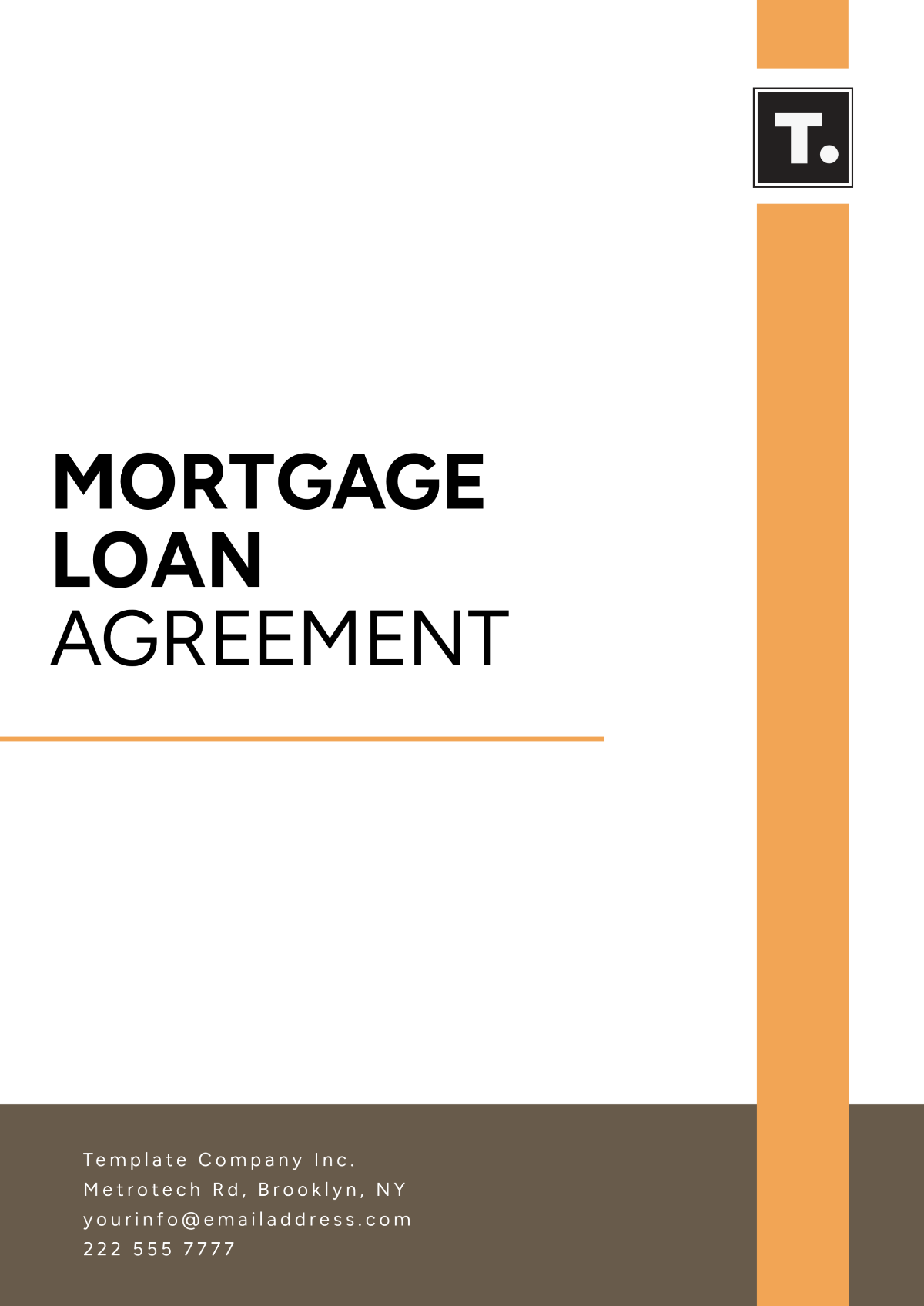 Mortgage Loan Agreement Template - Edit Online & Download