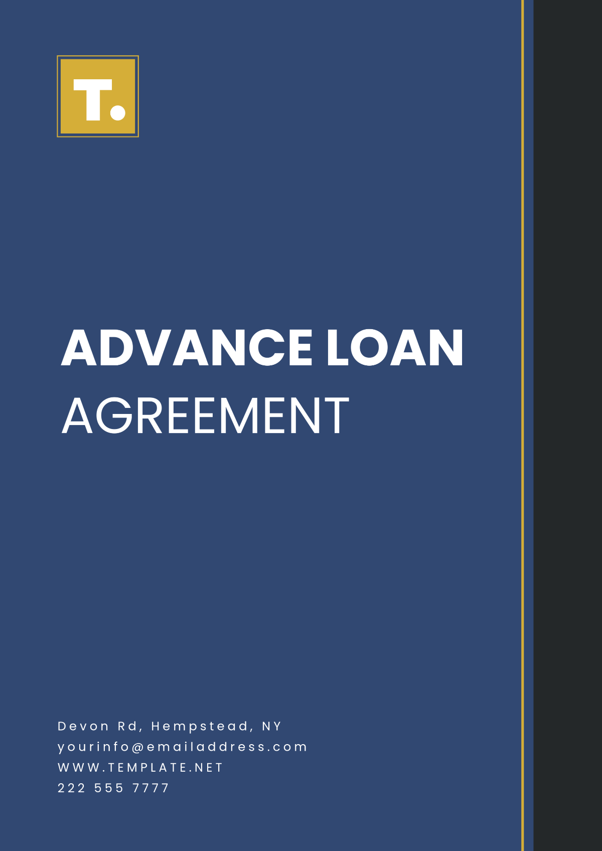 Advance Loan Agreement Template - Edit Online & Download