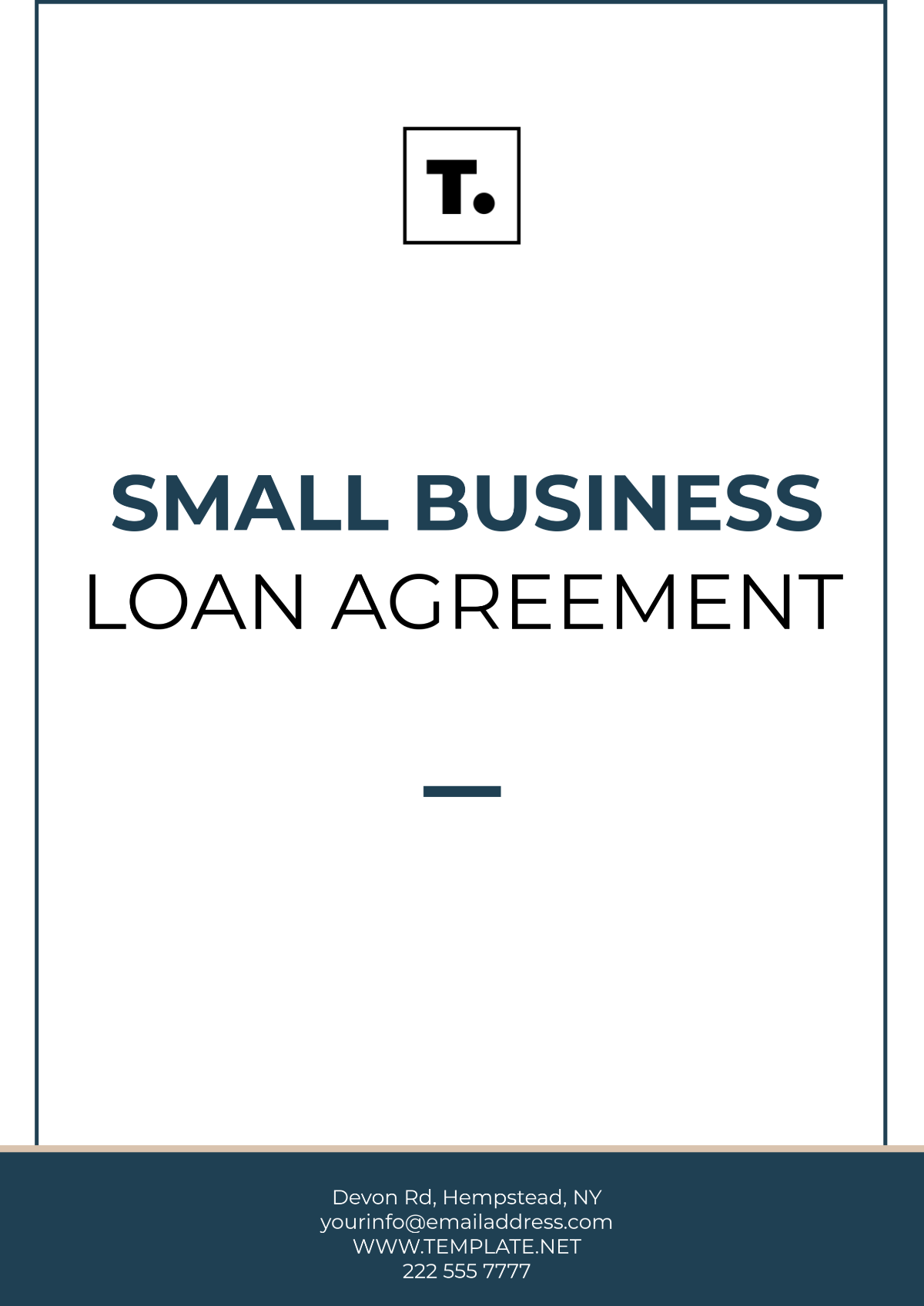 Small Business Loan Agreement Template - Edit Online & Download