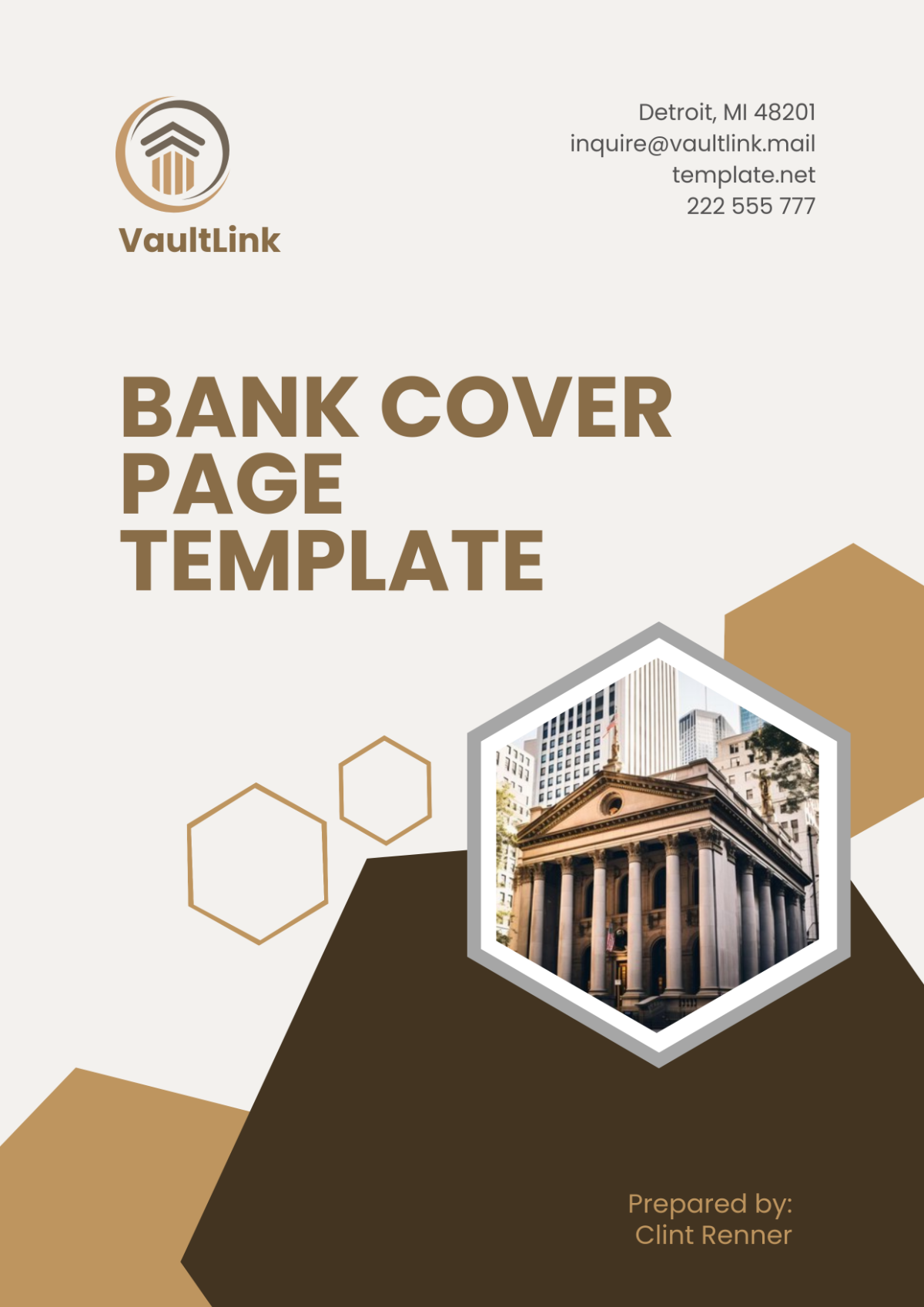 Bank Cover Page Template - Edit Online & Download