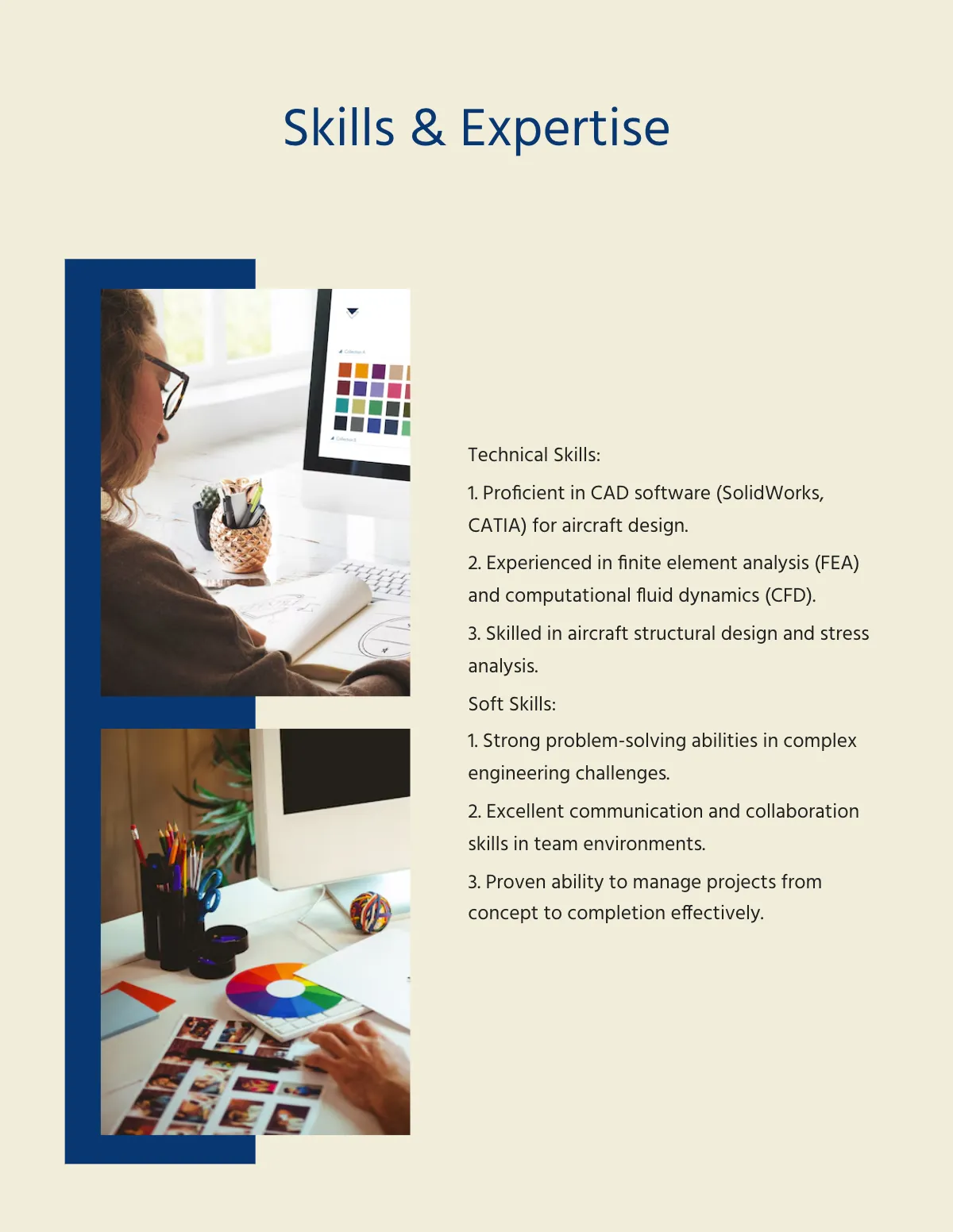 Free Blue Portfolio Template to Edit Online