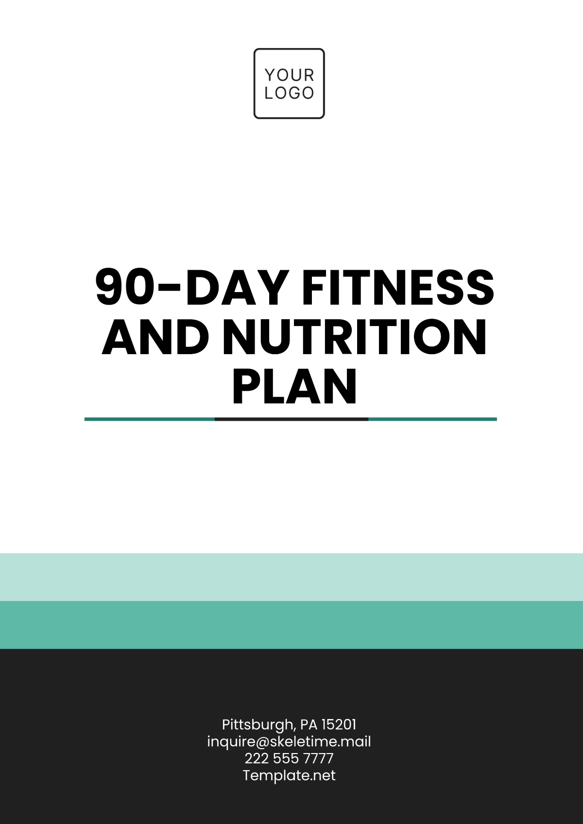 90-Day Fitness and Nutrition Plan Template - Edit Online & Download