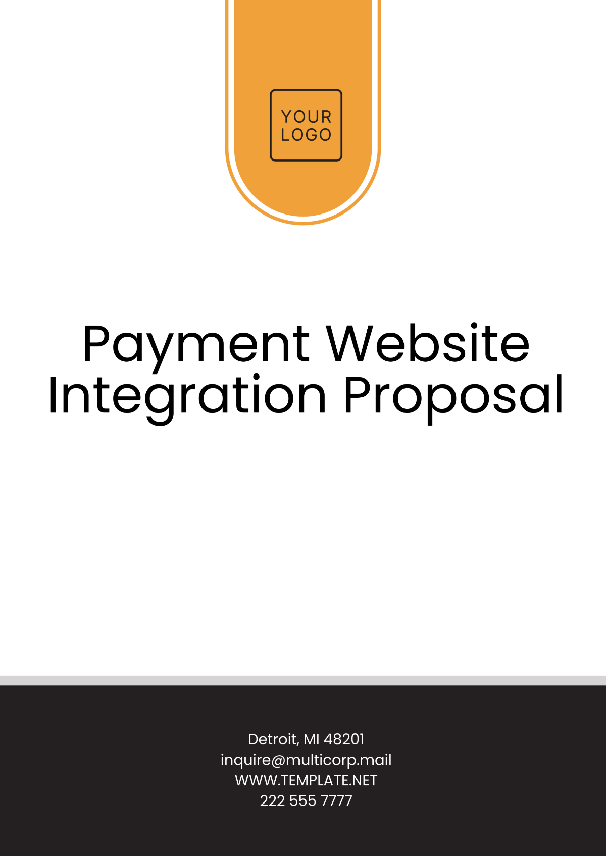 Payment Website Integration Proposal Template - Edit Online & Download