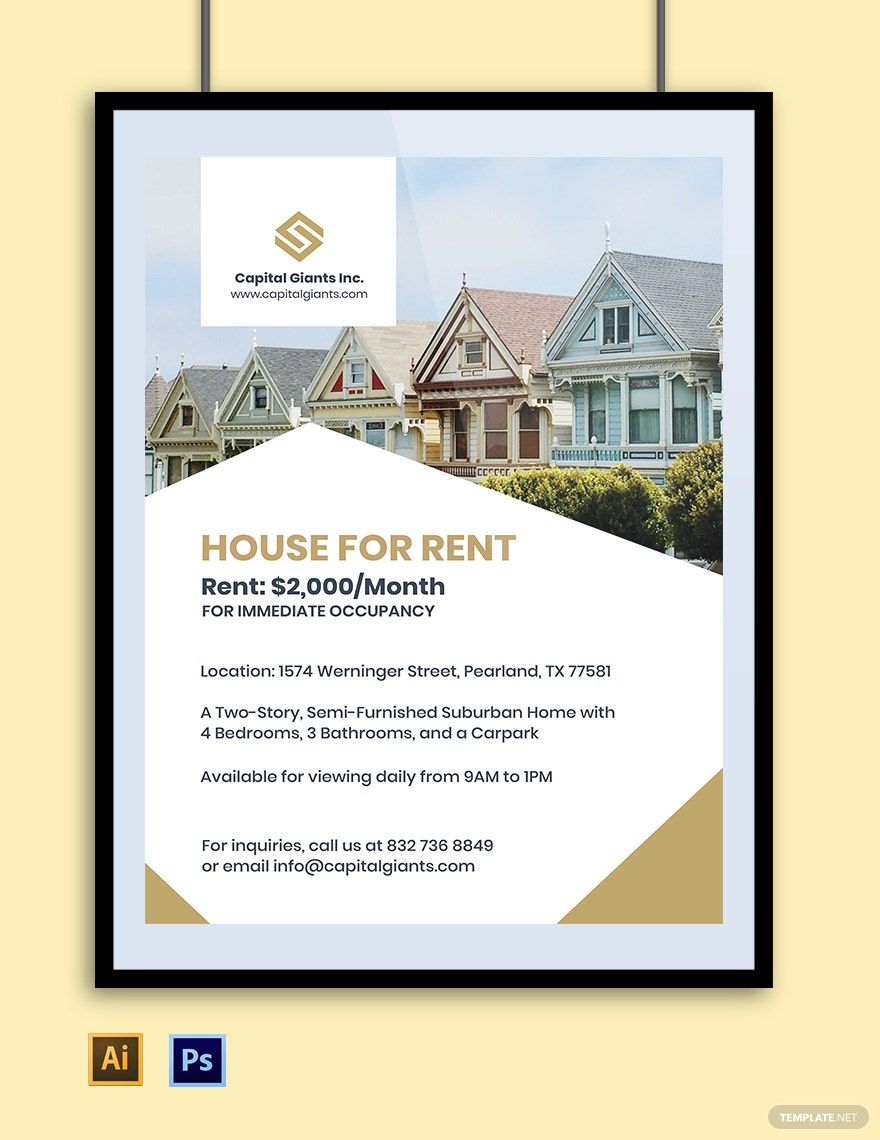 Real Estate Sales Poster Template