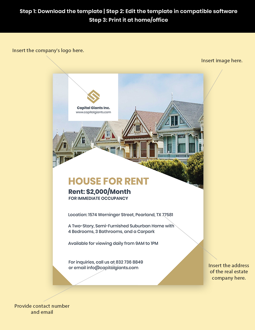 Real Estate Sales Poster Template
