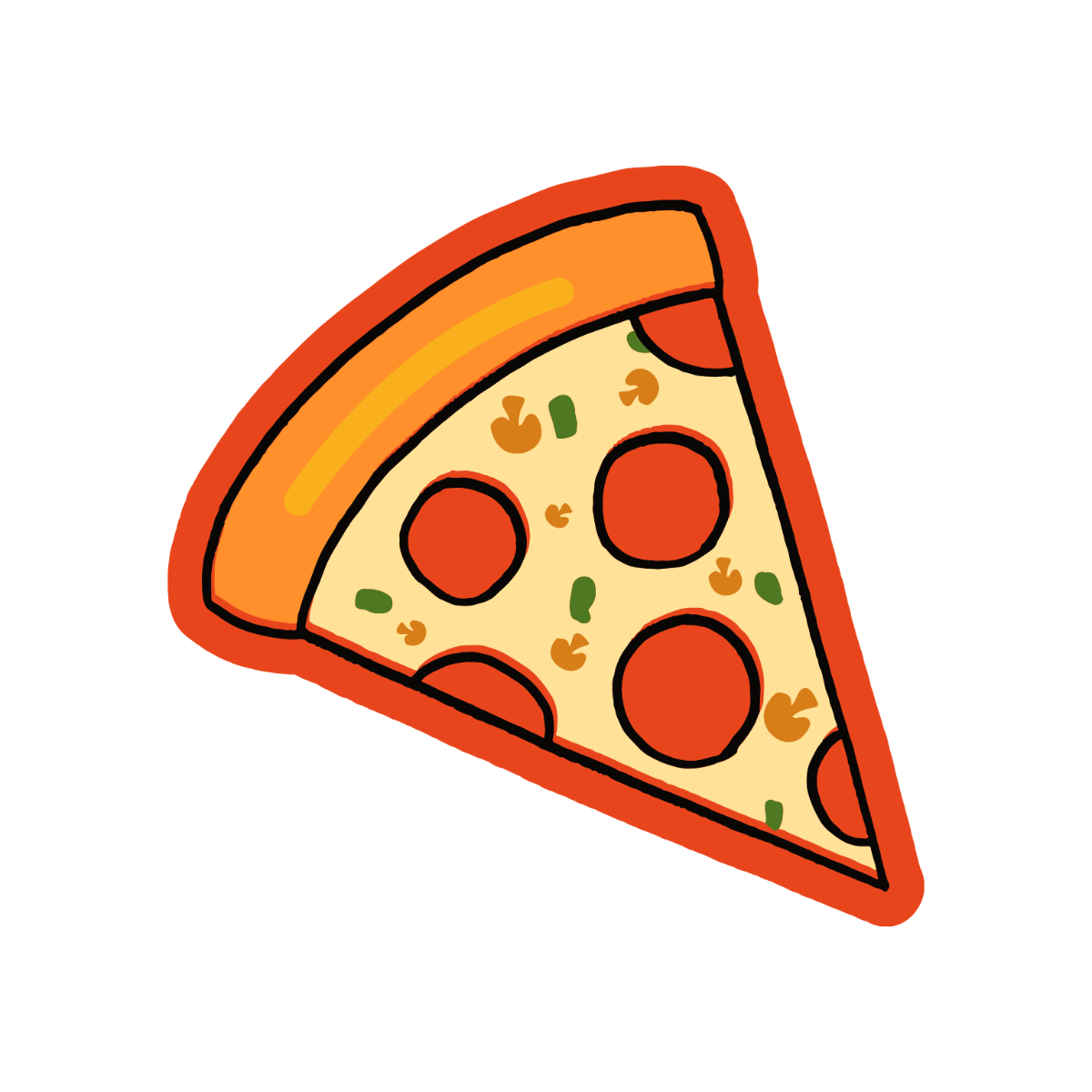 Free Simple Pizza Clipart Template - Edit Online & Download