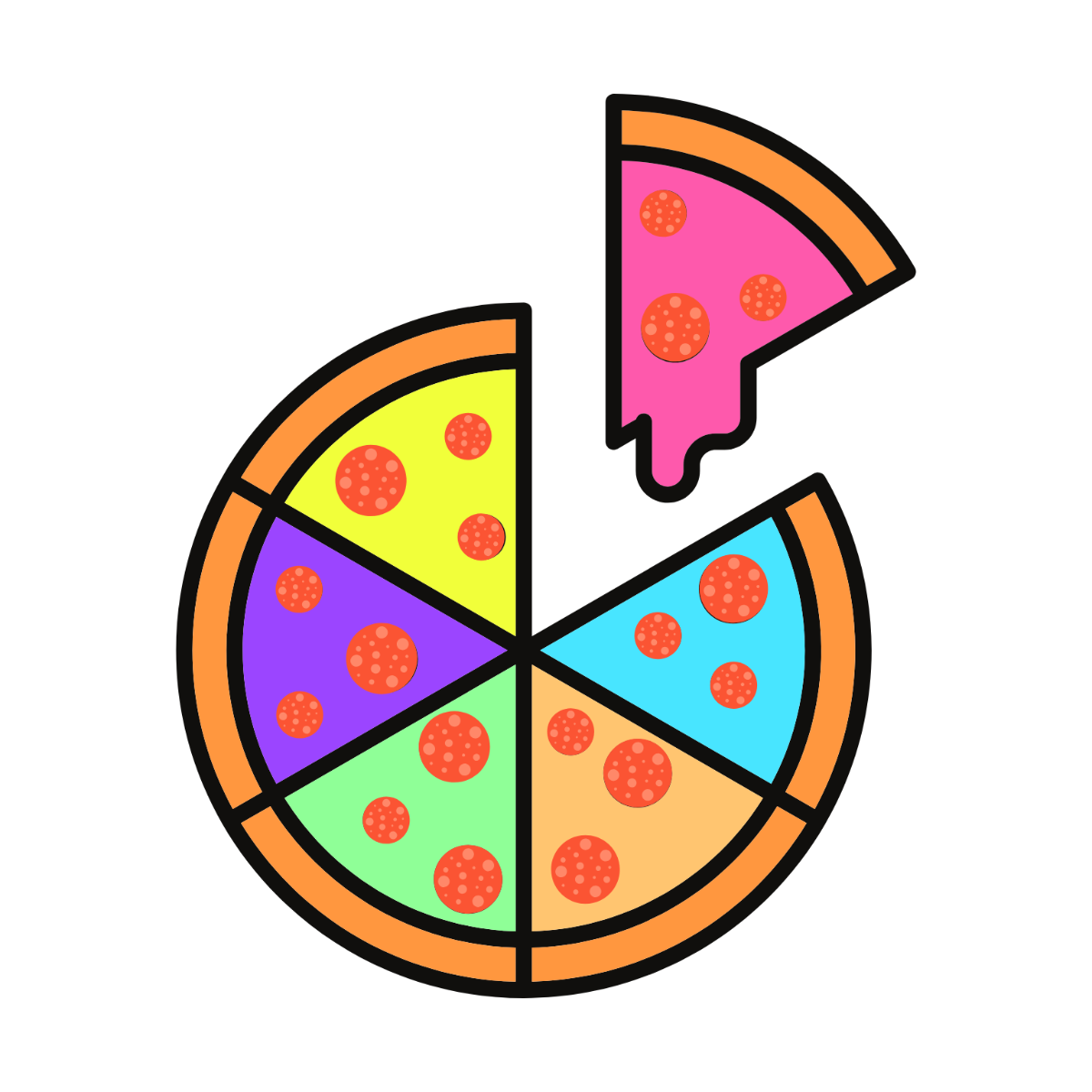 Free Colorful Pizza Clipart Template - Edit Online & Download