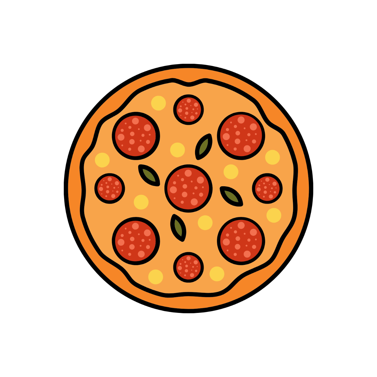 Free Pepperoni Pizza Clipart Template - Edit Online & Download