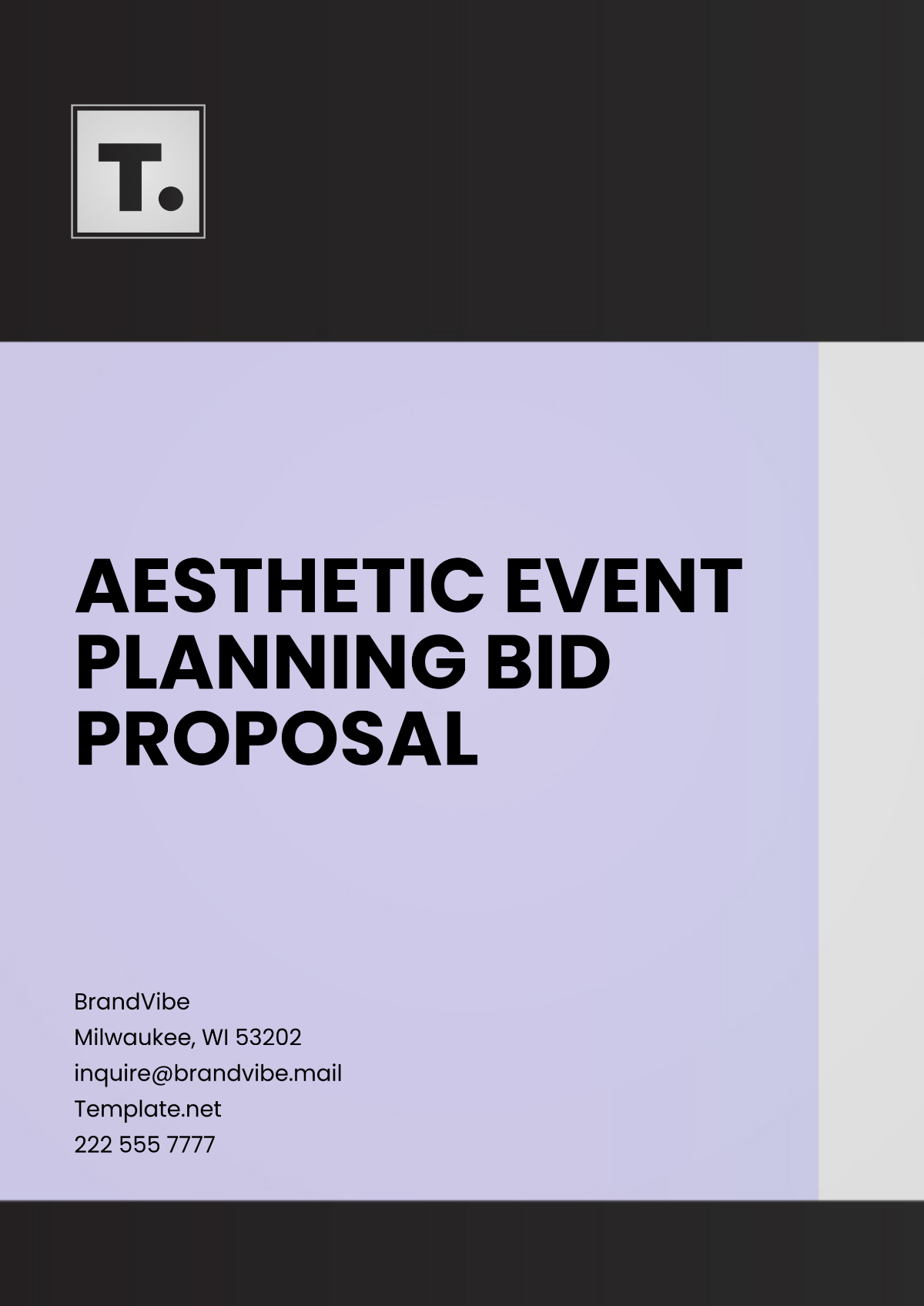 Aesthetic Event Planning Bid Proposal Template - Edit Online & Download