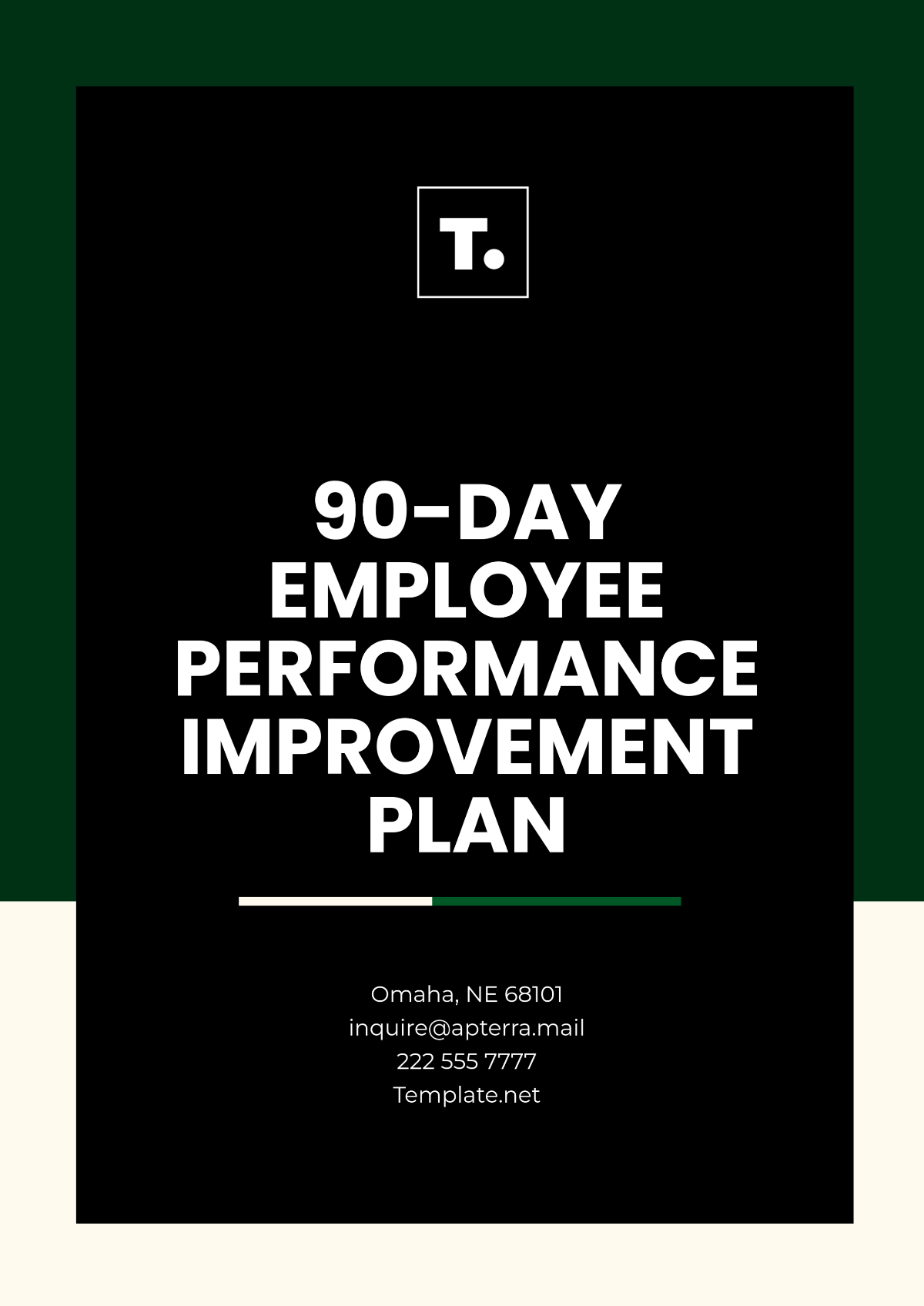 90-Day Employee Performance Improvement Plan Template - Edit Online & Download