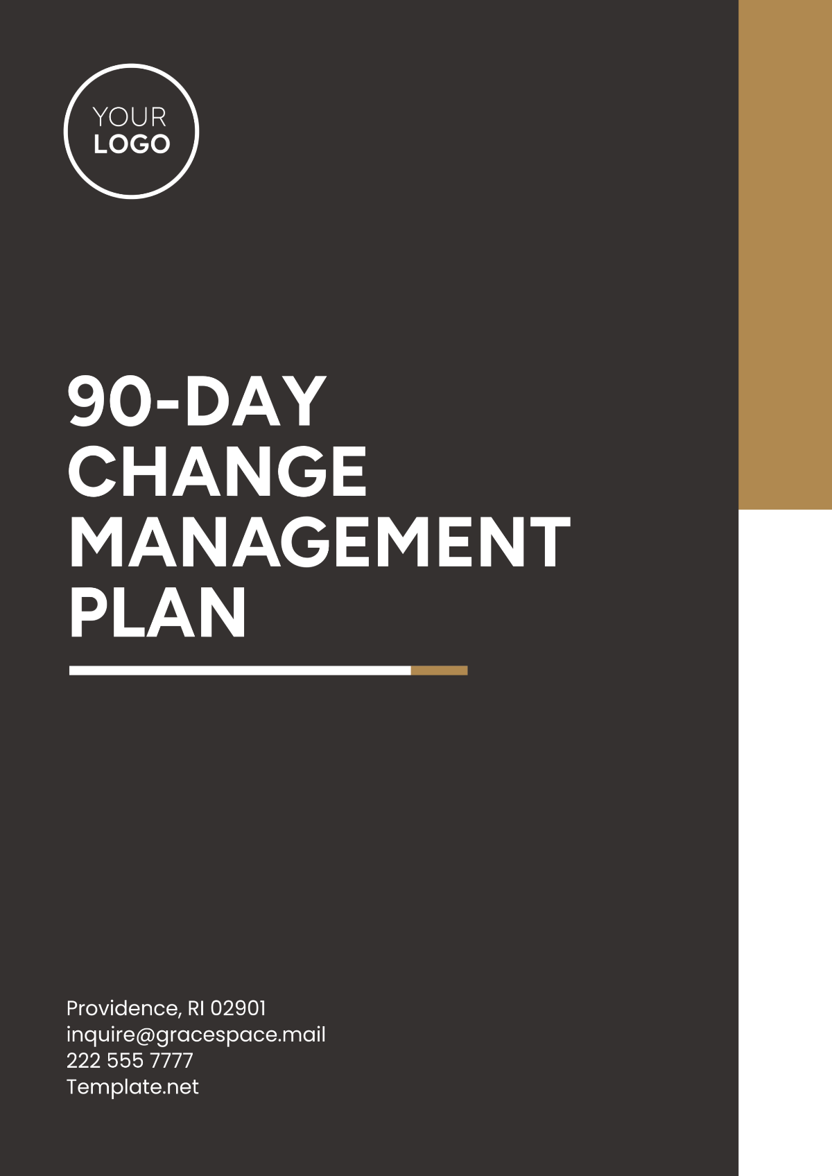 90-Day Change Management Plan Template - Edit Online & Download