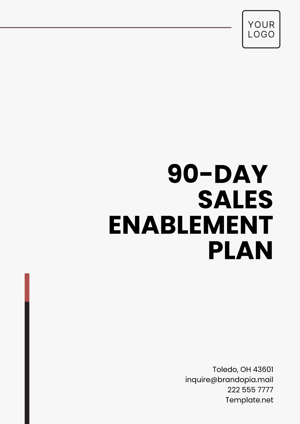 90-Day Sales Enablement Plan Template - Edit Online & Download