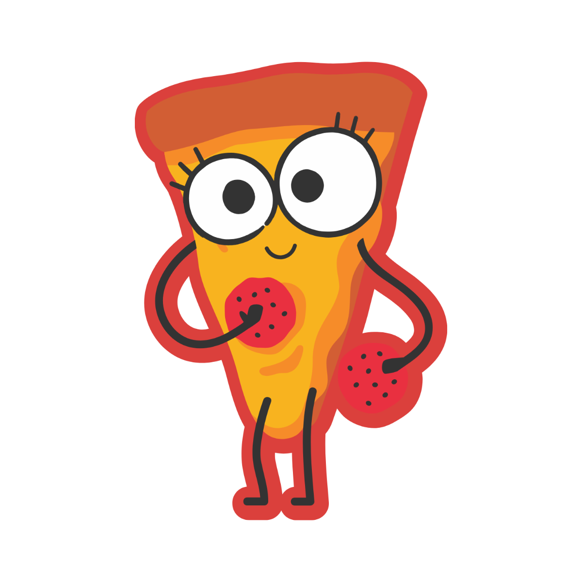 Free Cartoon Pizza Clipart Template - Edit Online & Download