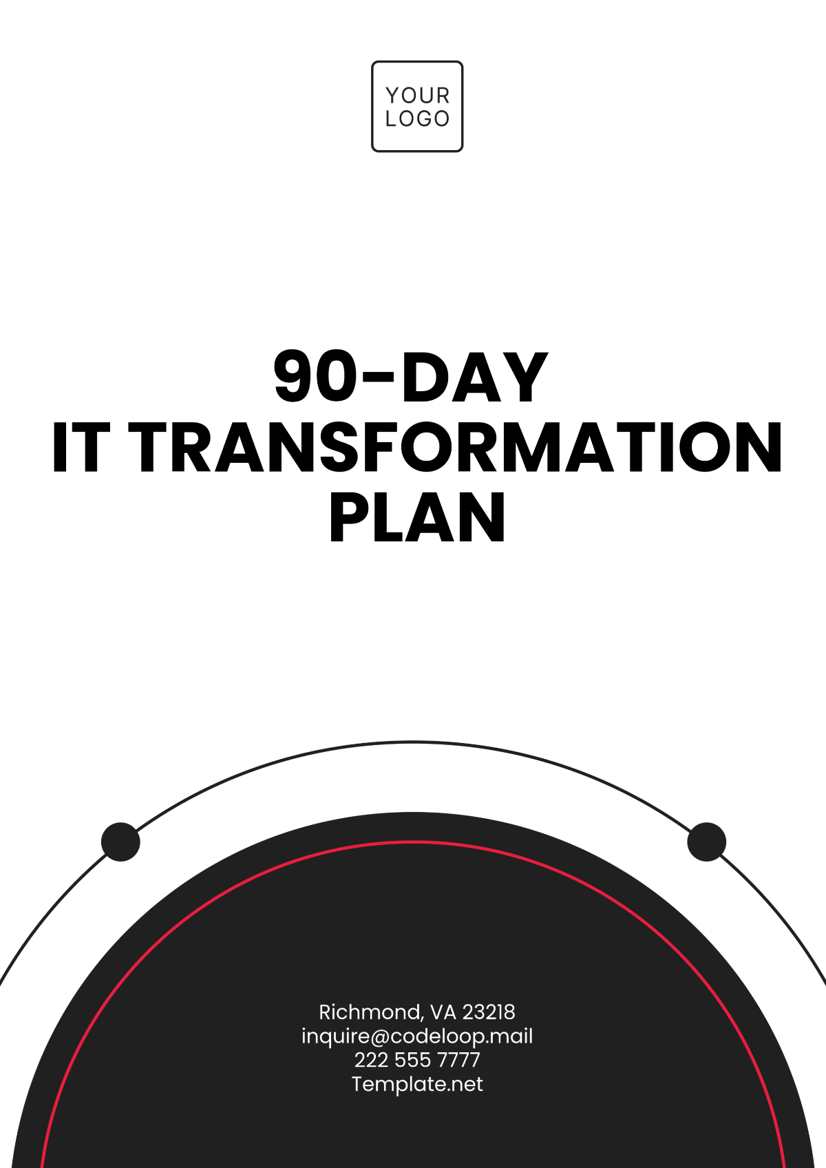 90-Day IT Transformation Plan Template - Edit Online & Download