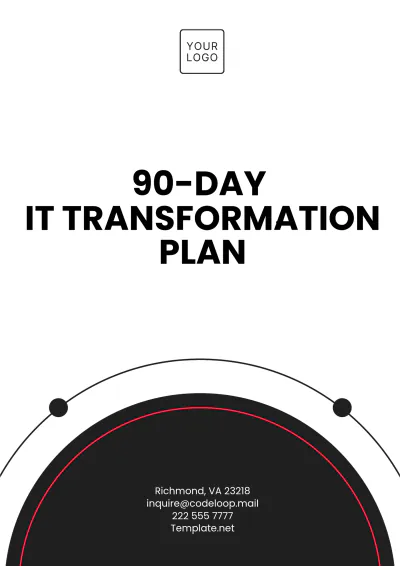 Free 90-Day IT Transformation Plan Template to Edit Online