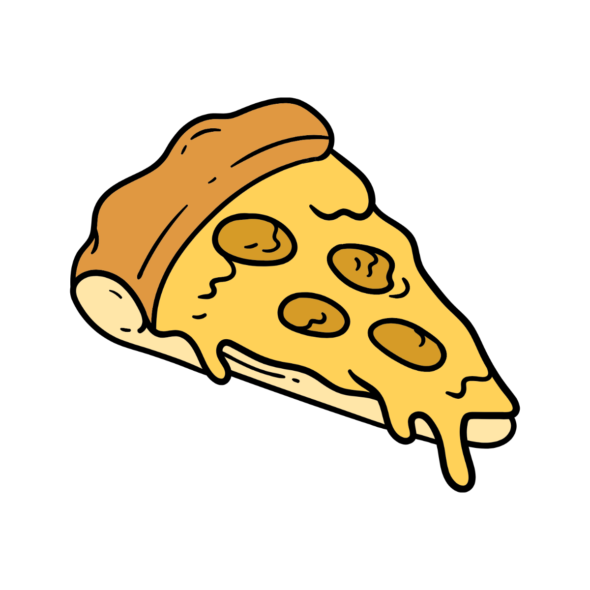 Free Cheese Pizza Clipart Template - Edit Online & Download