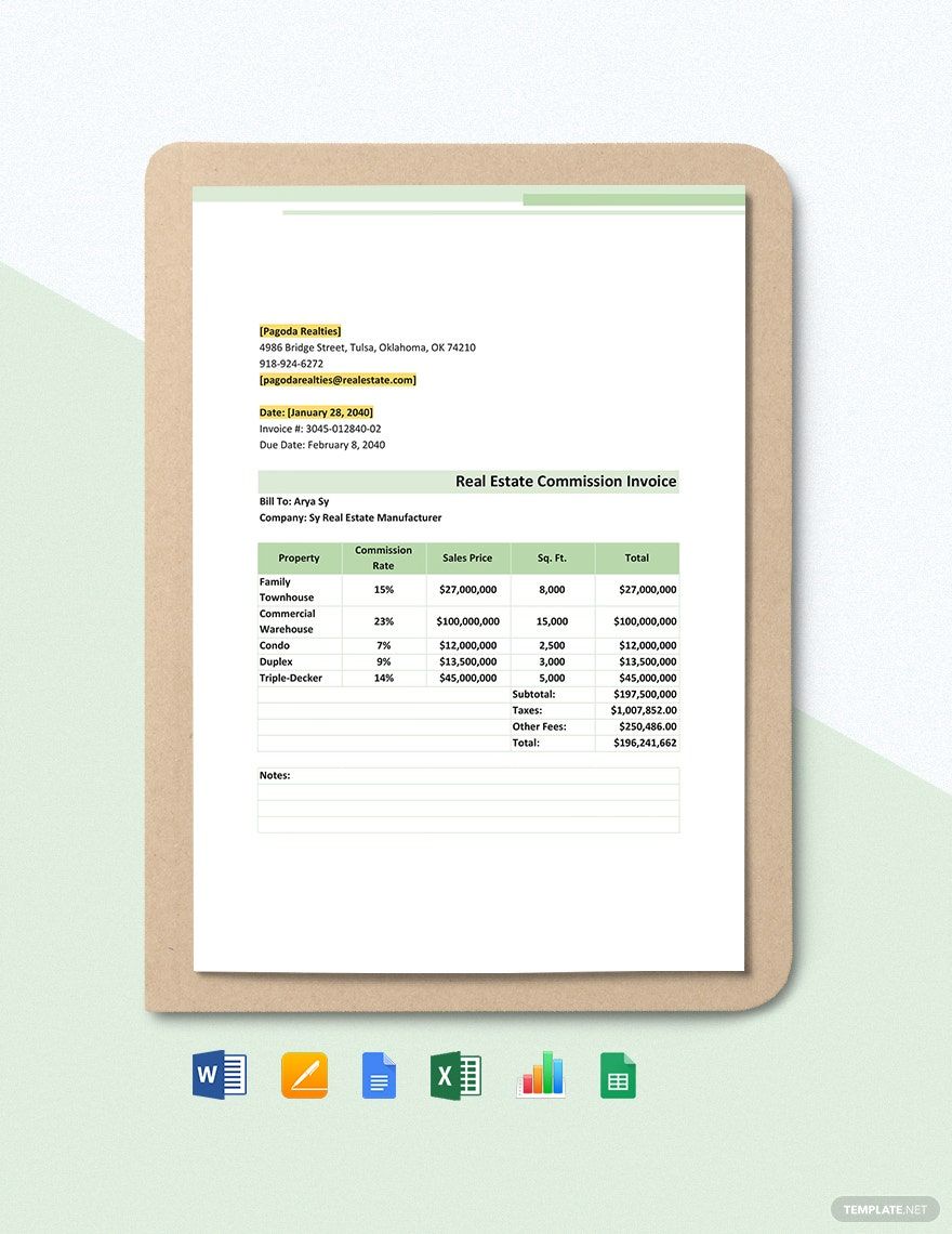 real-estate-commission-invoice-template-download-in-word-google-docs-excel-google-sheets