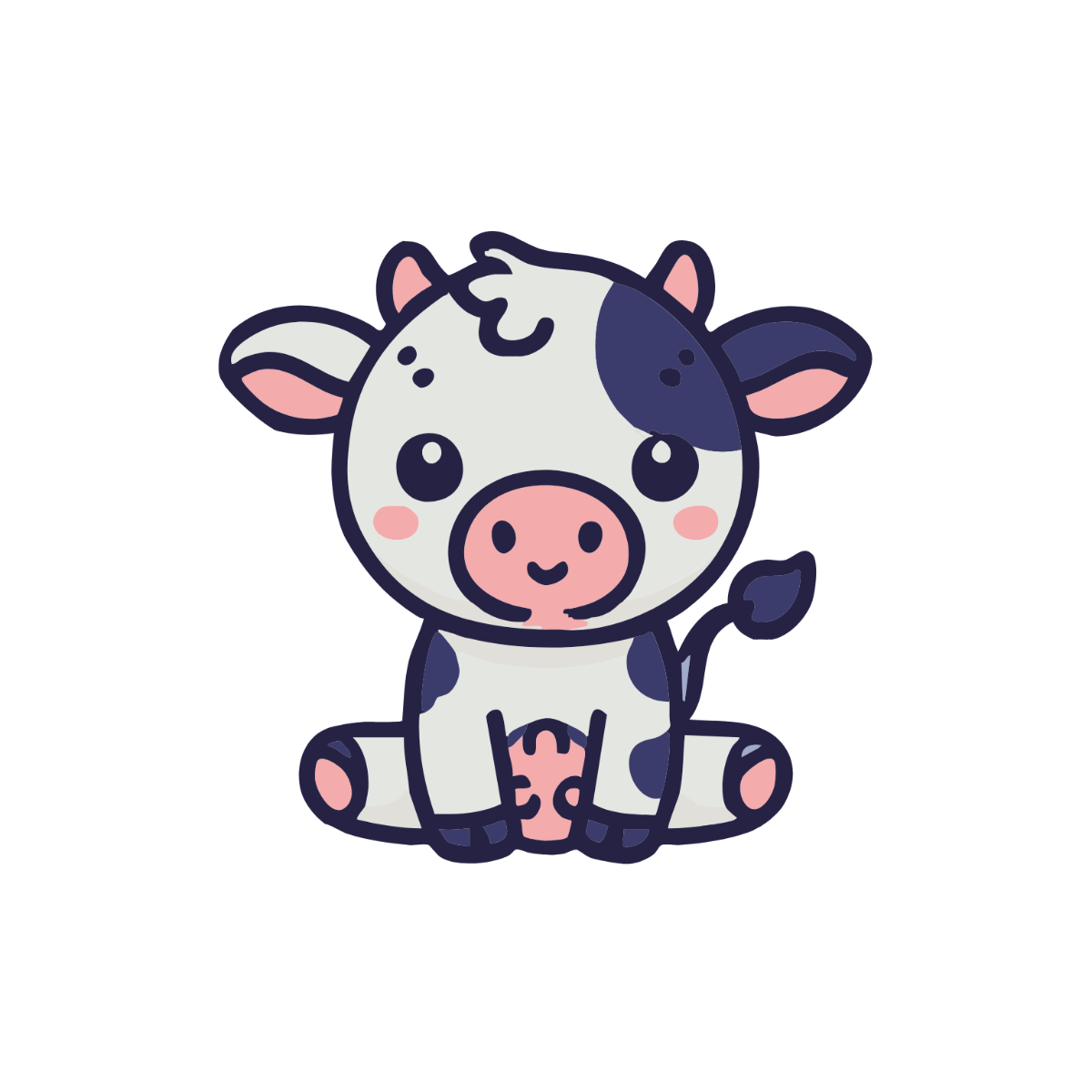 Free Baby Cow Clipart Template - Edit Online & Download