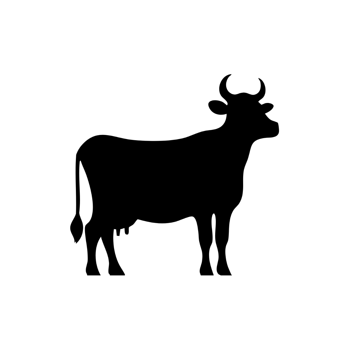 Free Cow Silhouette Clipart Template - Edit Online & Download