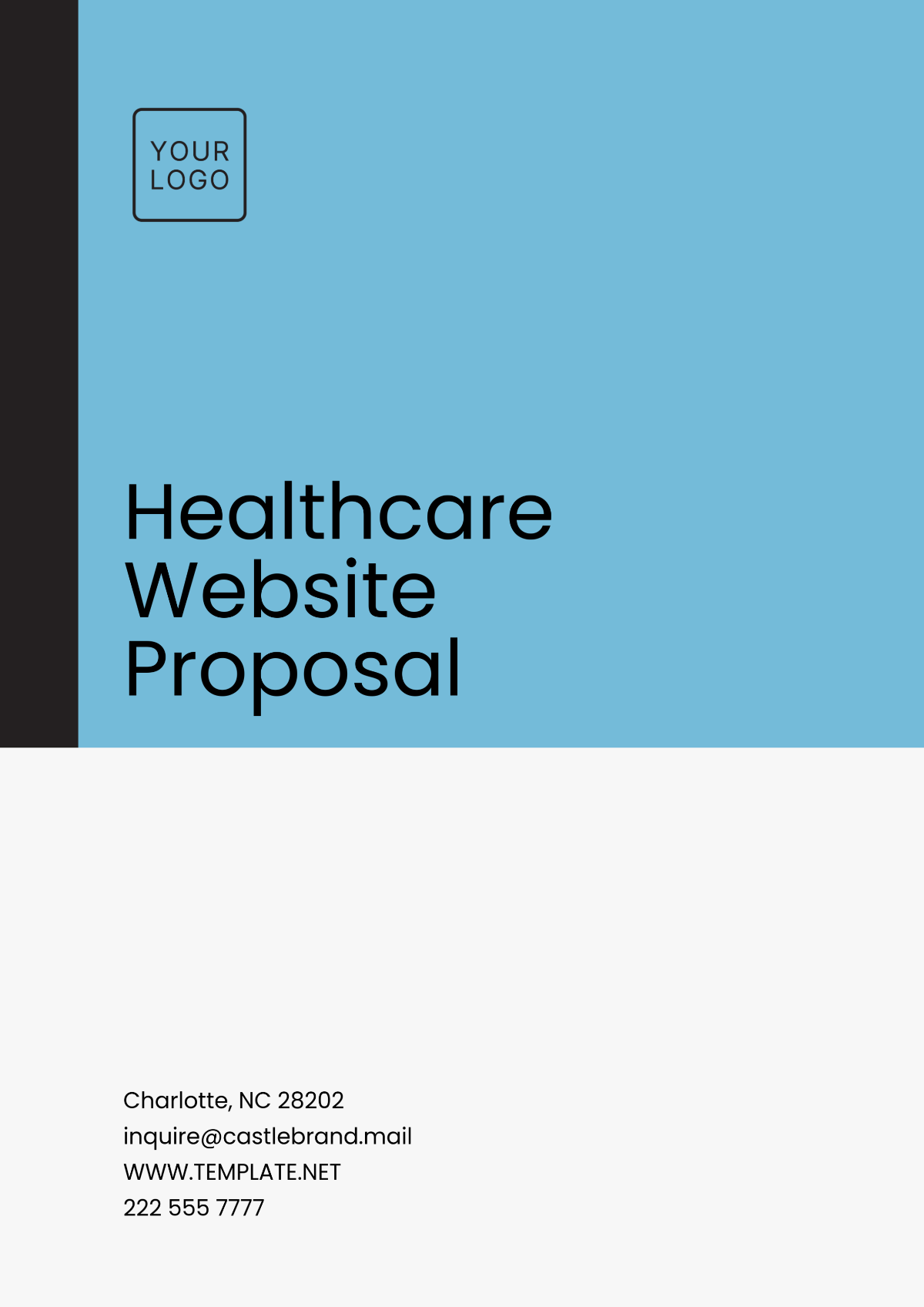 Healthcare Website Proposal Template - Edit Online & Download