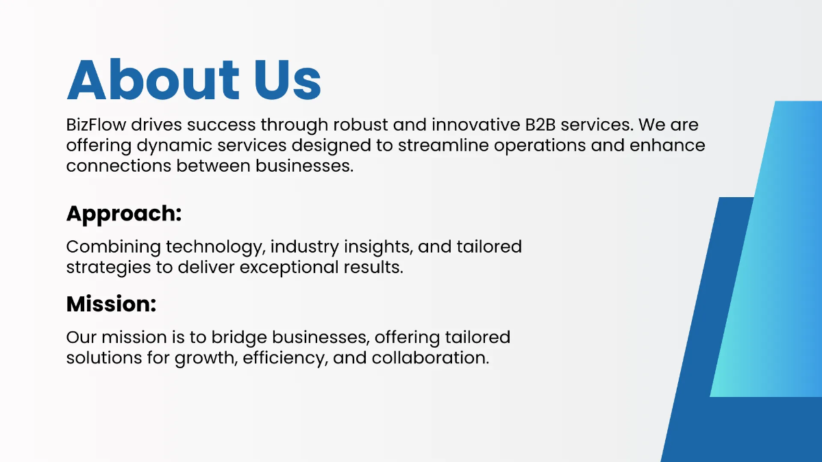 Free B2B Presentation Template to Edit Online